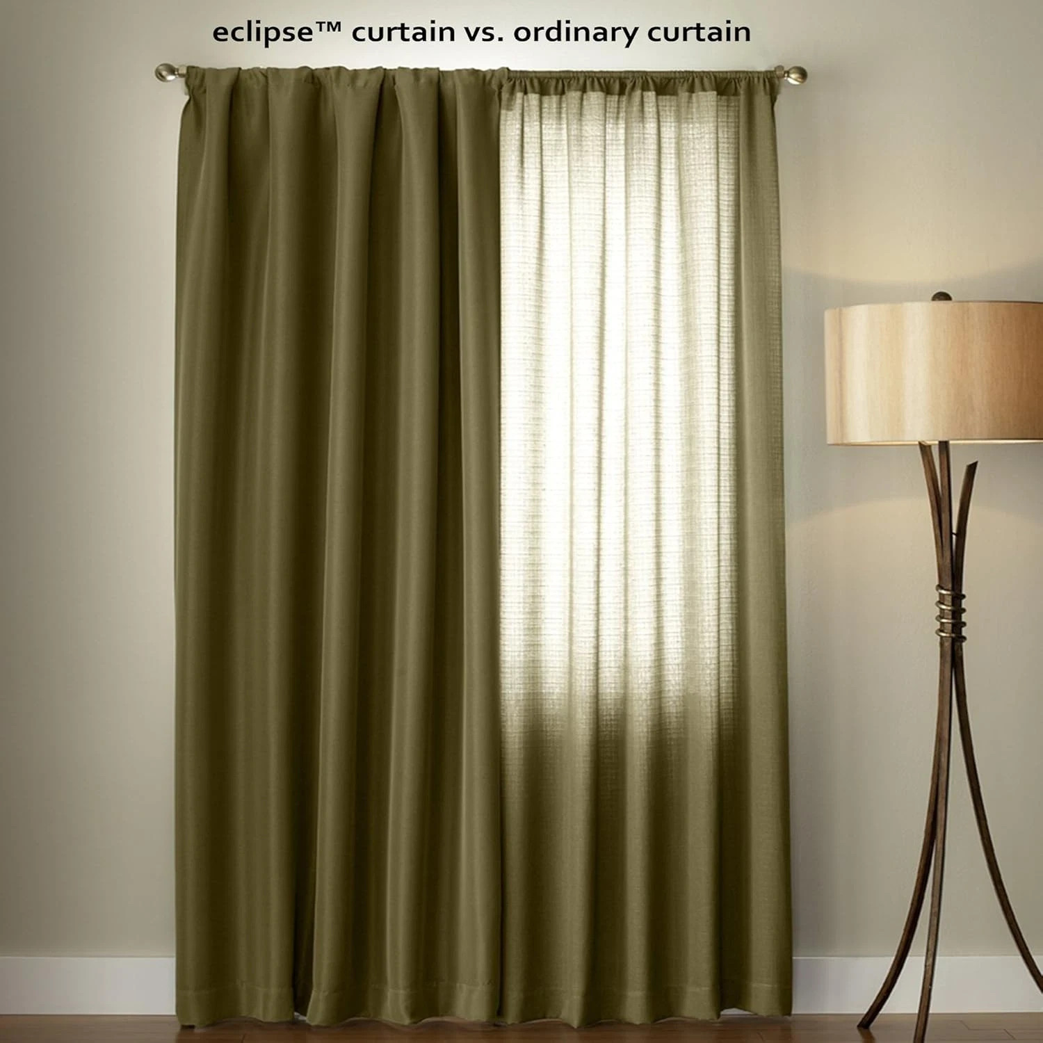 Eclipse Kids Kendall Single Curtain Blackout 1-Panel Curtain, White – 42″ X 84″