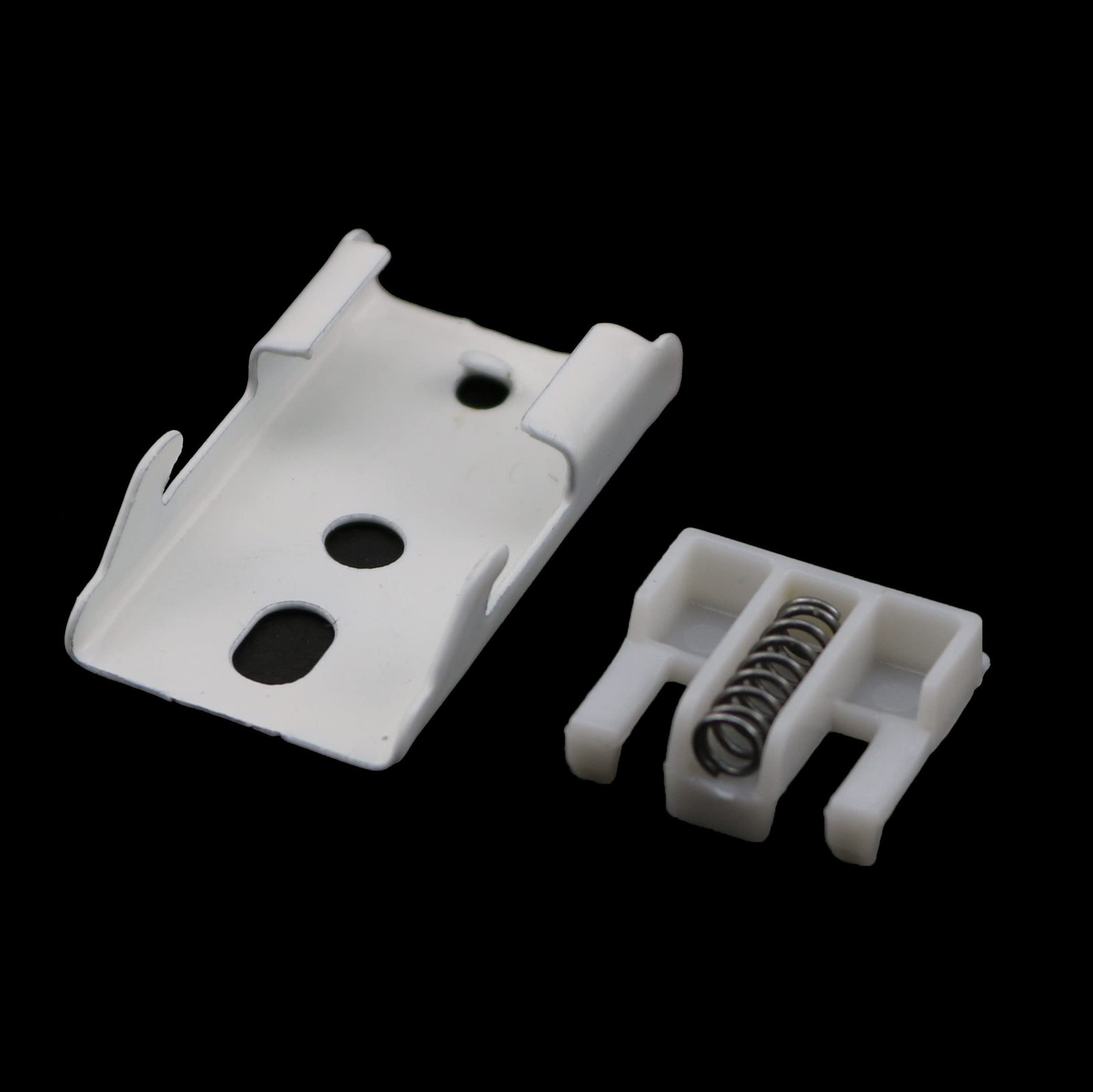 12 PCS Curtain Track Mounting Bracket White Ceiling Mount 10mm Straight Curved