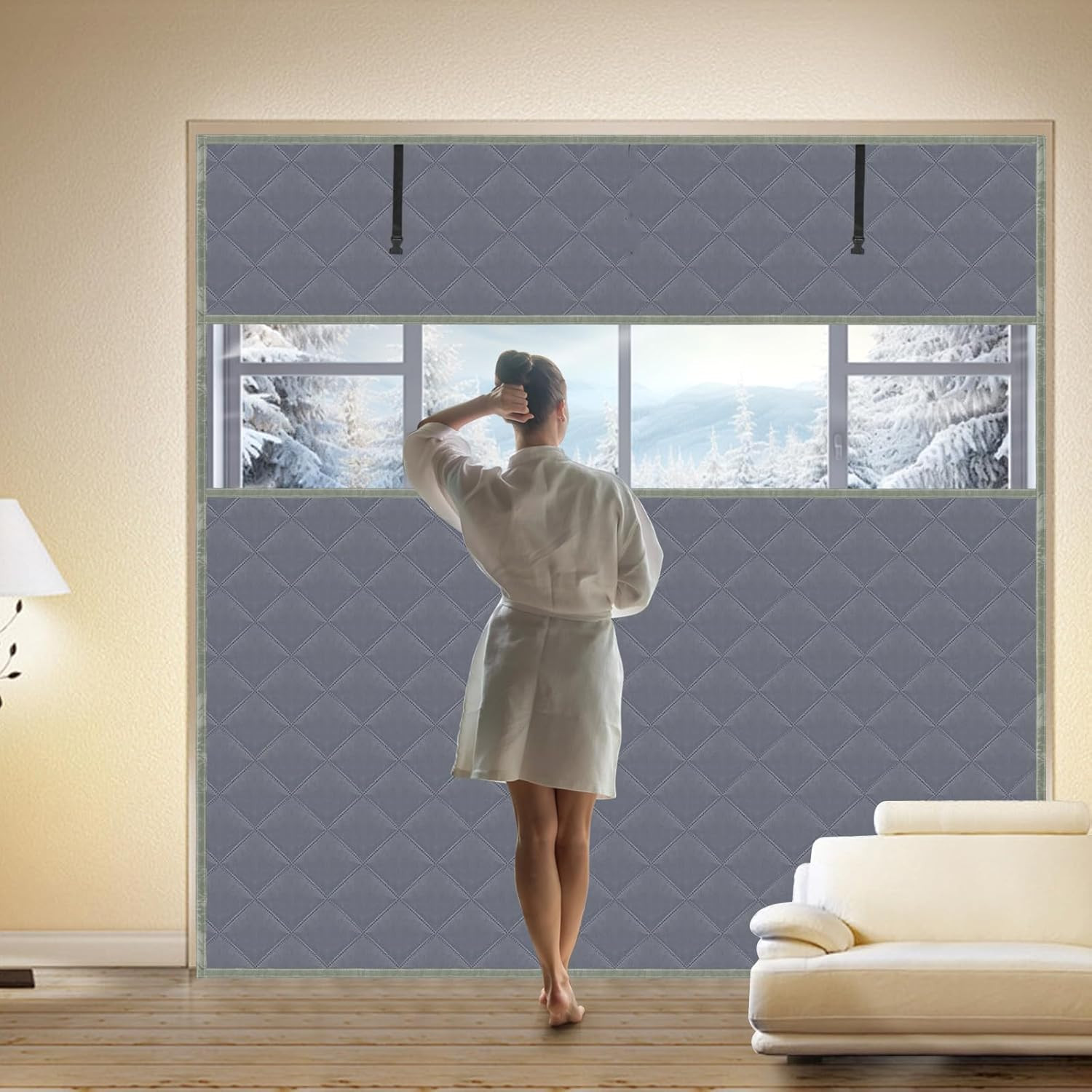 Insulated Thermal Window Cover 26″ x 38″ – Reusable Waterproof Oxford Cloth