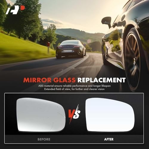 Driver and Passenger Side Heated Power Mirror Glass | Compatible with
