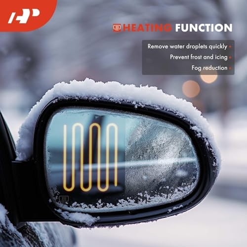 Driver and Passenger Side Heated Power Mirror Glass | Compatible with