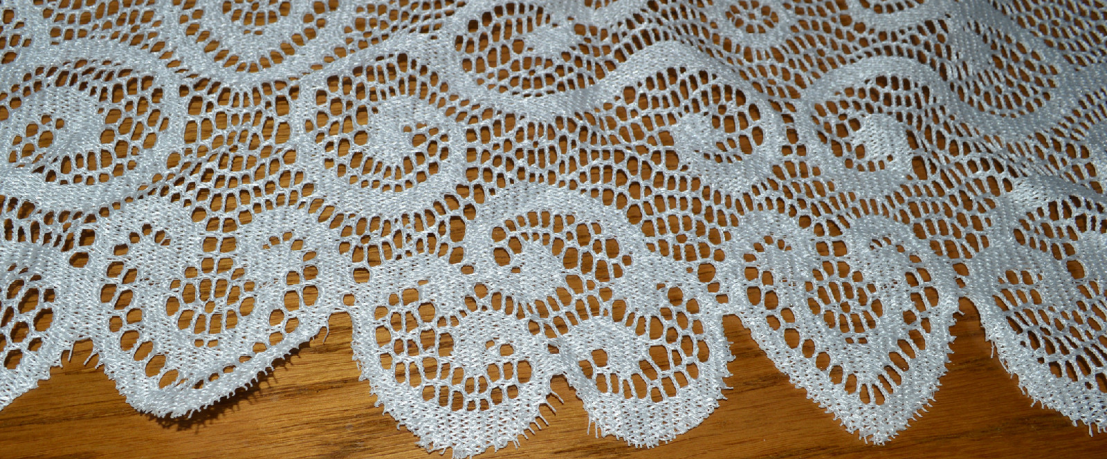 Heritage Lace Polyester White Lace Valance 60 w x 20 l Factory Error (132)
