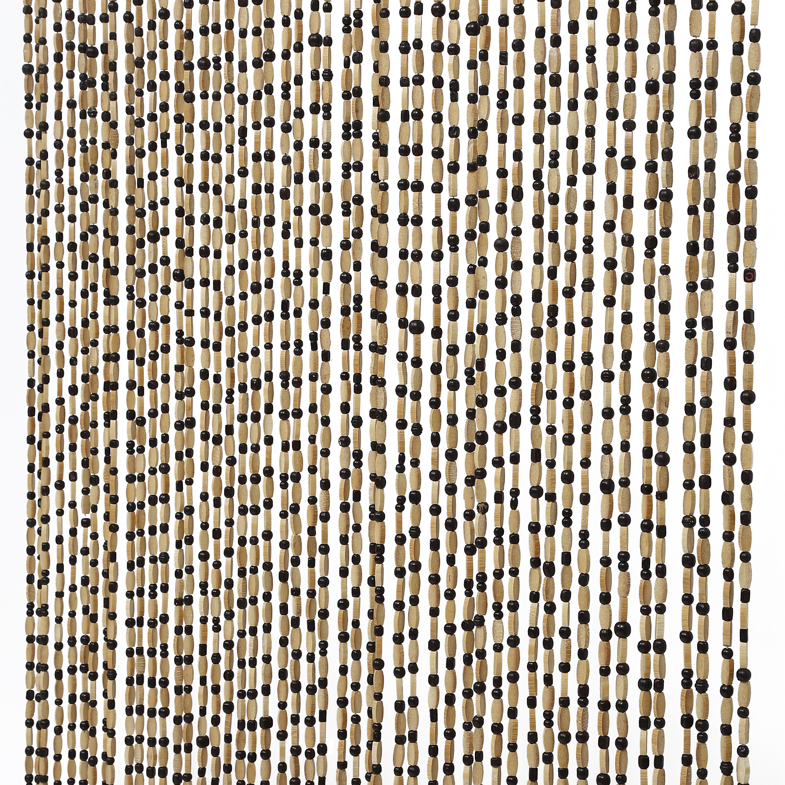 74.8 Inch Boho Natural Wood and Bamboo Beaded Curtain for Doorway Room Divider