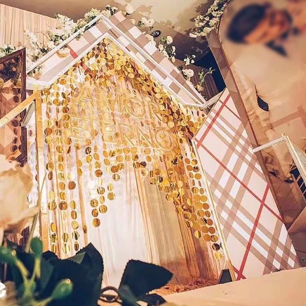 Sparkle Sequin Beaded Curtain Door String Curtains, PVC Sequin Bead Doorway C…