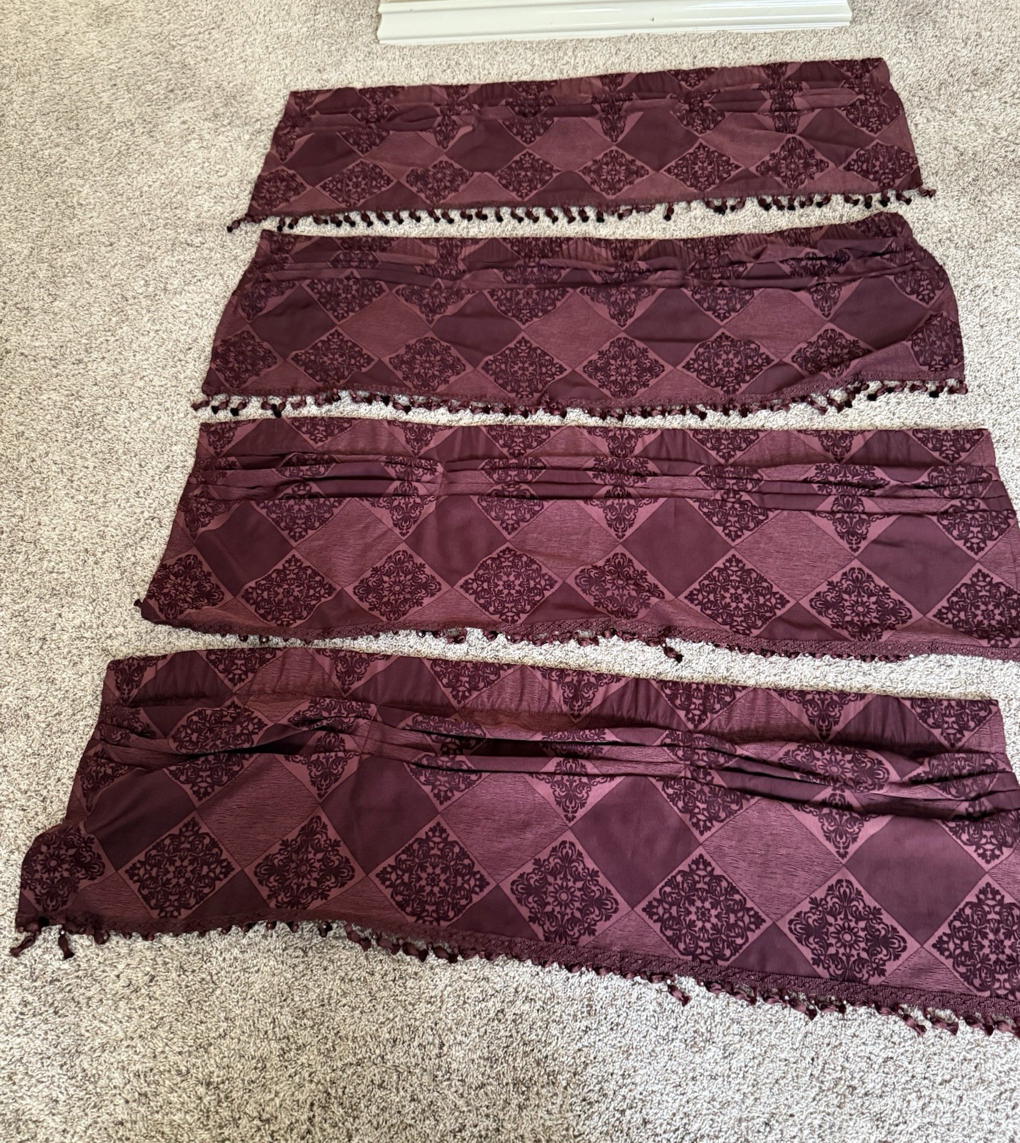 Maroon Valance (52x 15 Inches)