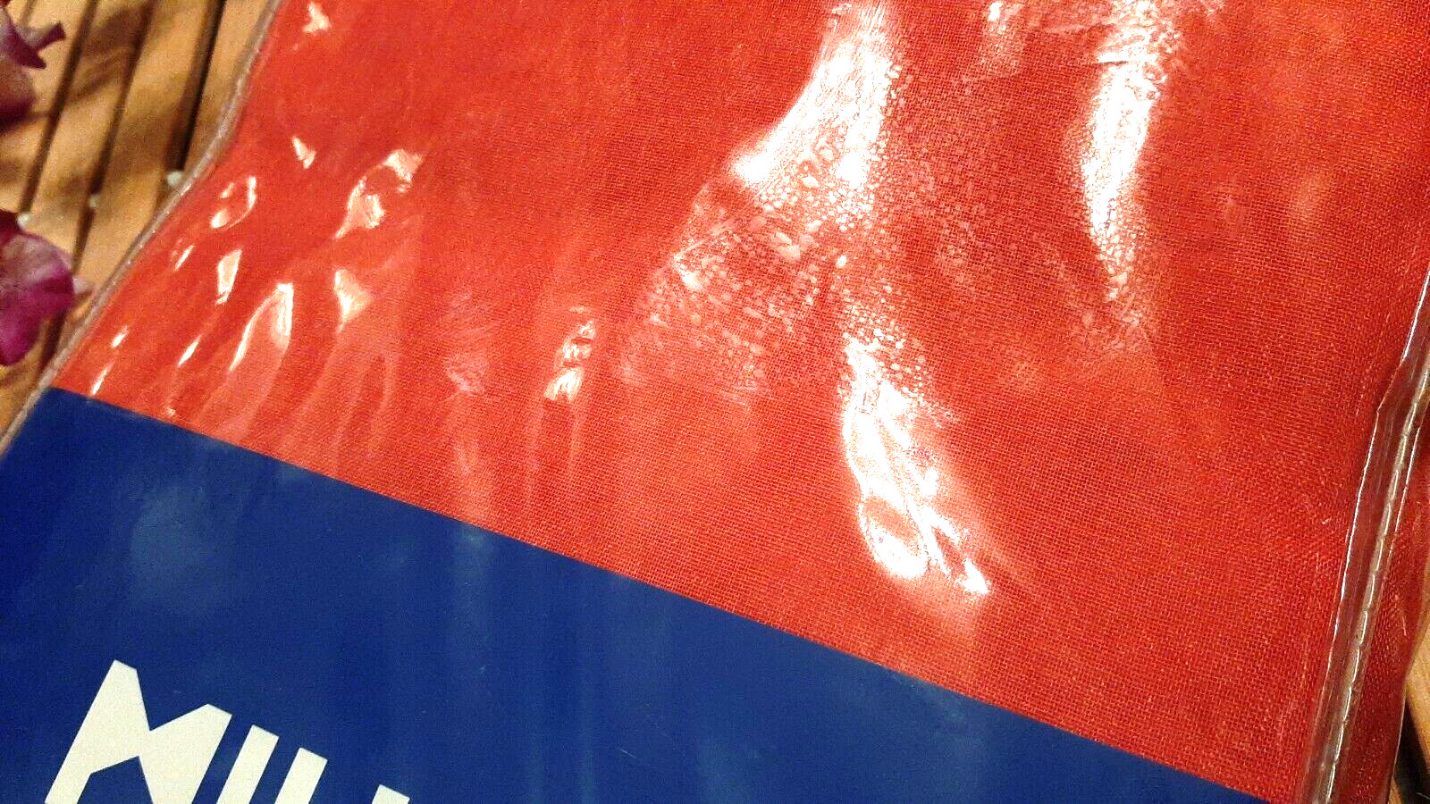 Pair MIULEE SHEER GROMMET CURTAIN PANELS 54″ X 84″ ORANGE RED