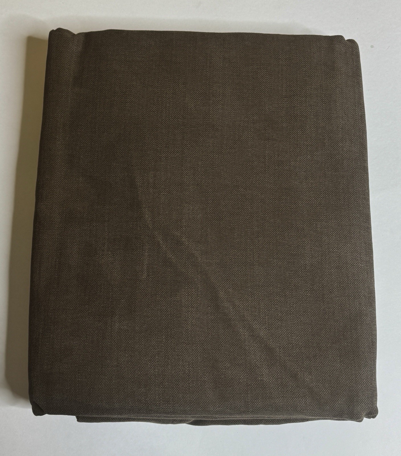 Restoration Hardware Brushed Belgian Linen Cotton Drapery 100″W x 84”L Cafe $519