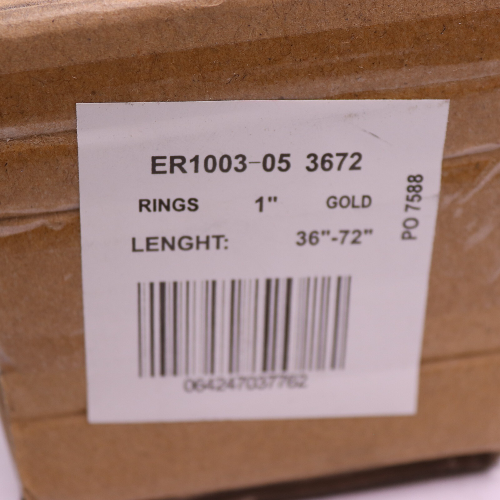 (2-Pk) Curtain Rod End Caps Gold ER1003-05-3672 – Incomplete – End Caps Only