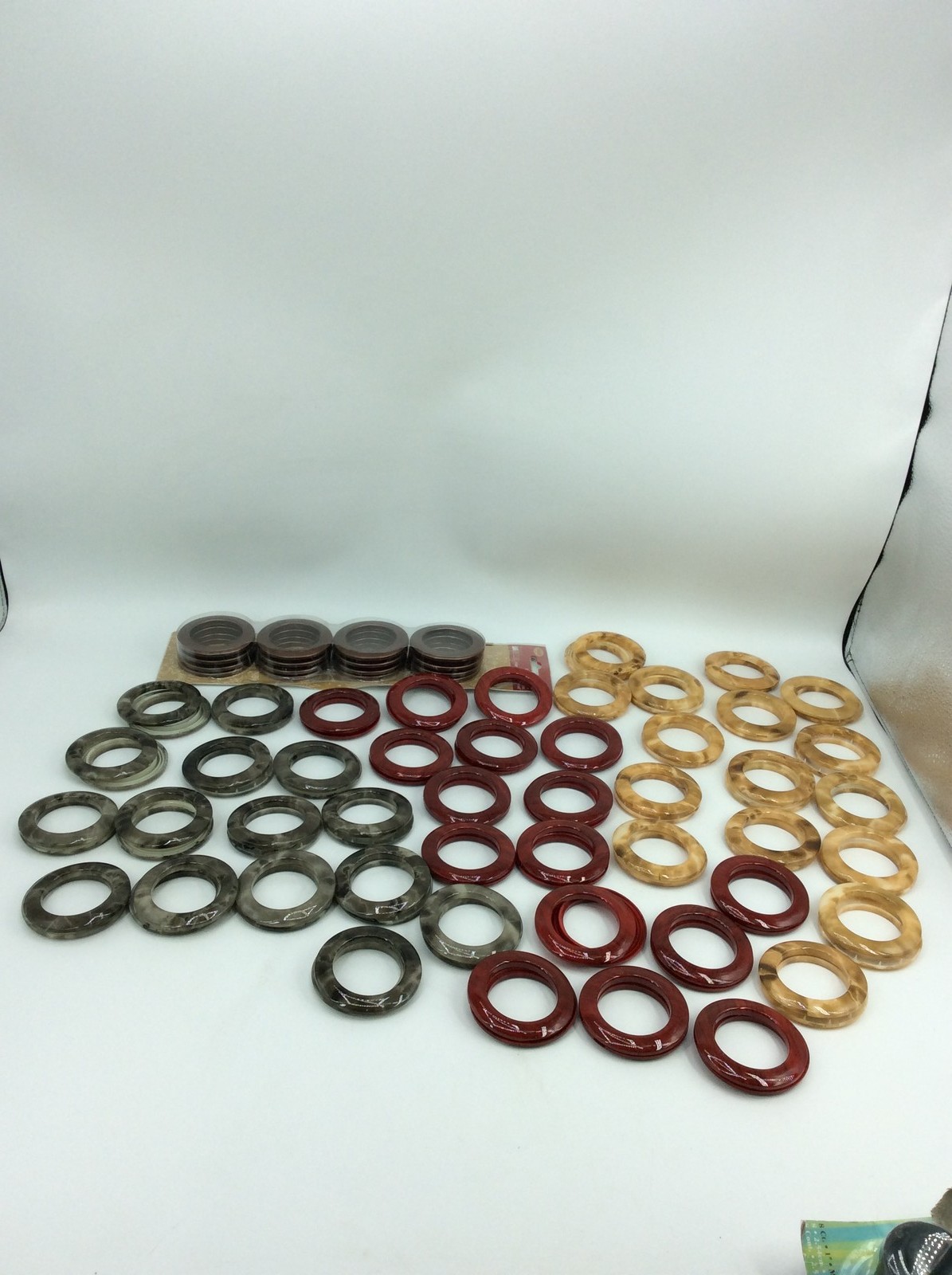 55 Curtain Grommets Eyelets 1 9/16 Inch Inner Diameter Colors Marble Look