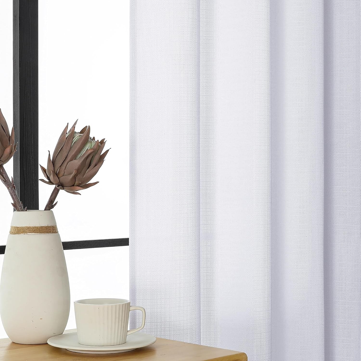 Semi Sheer Curtain Panel 36