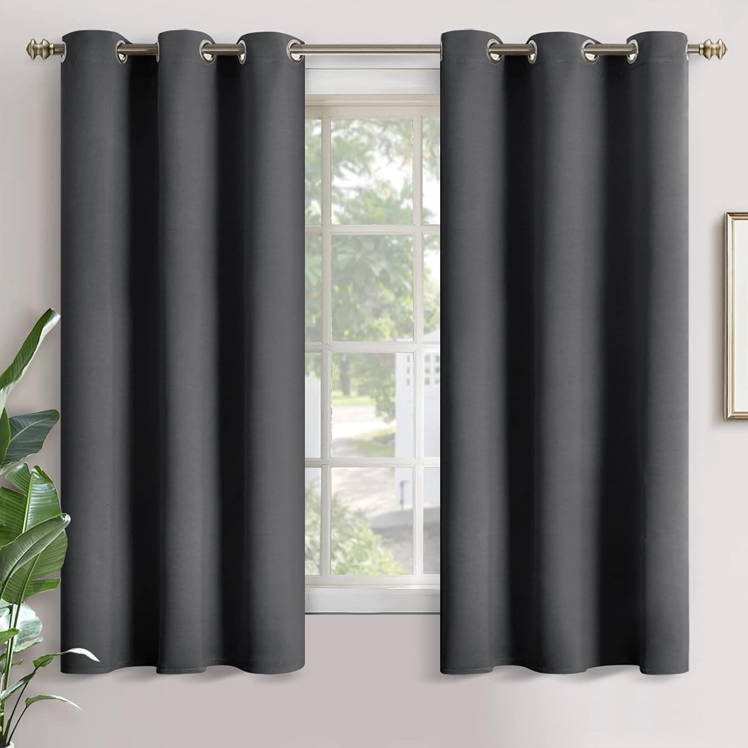 Blackout Curtains 63 Inches Long Room Darkening Bedroom Drapes
