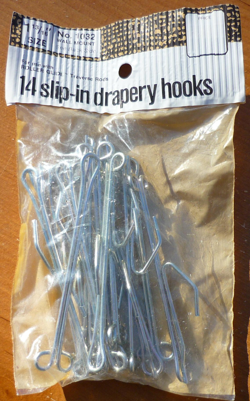 (14) Vintage Kenney 4″ Slip On Steel Drapery Curtain Hooks 1-13/16″ Drop Length
