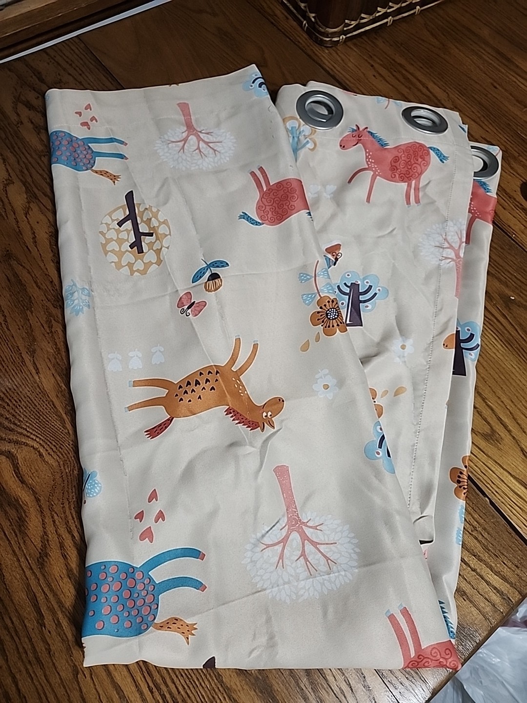 Melodieux Cartoon Pony Room Darkening Blackout Curtain Kids Room Nursery 84″