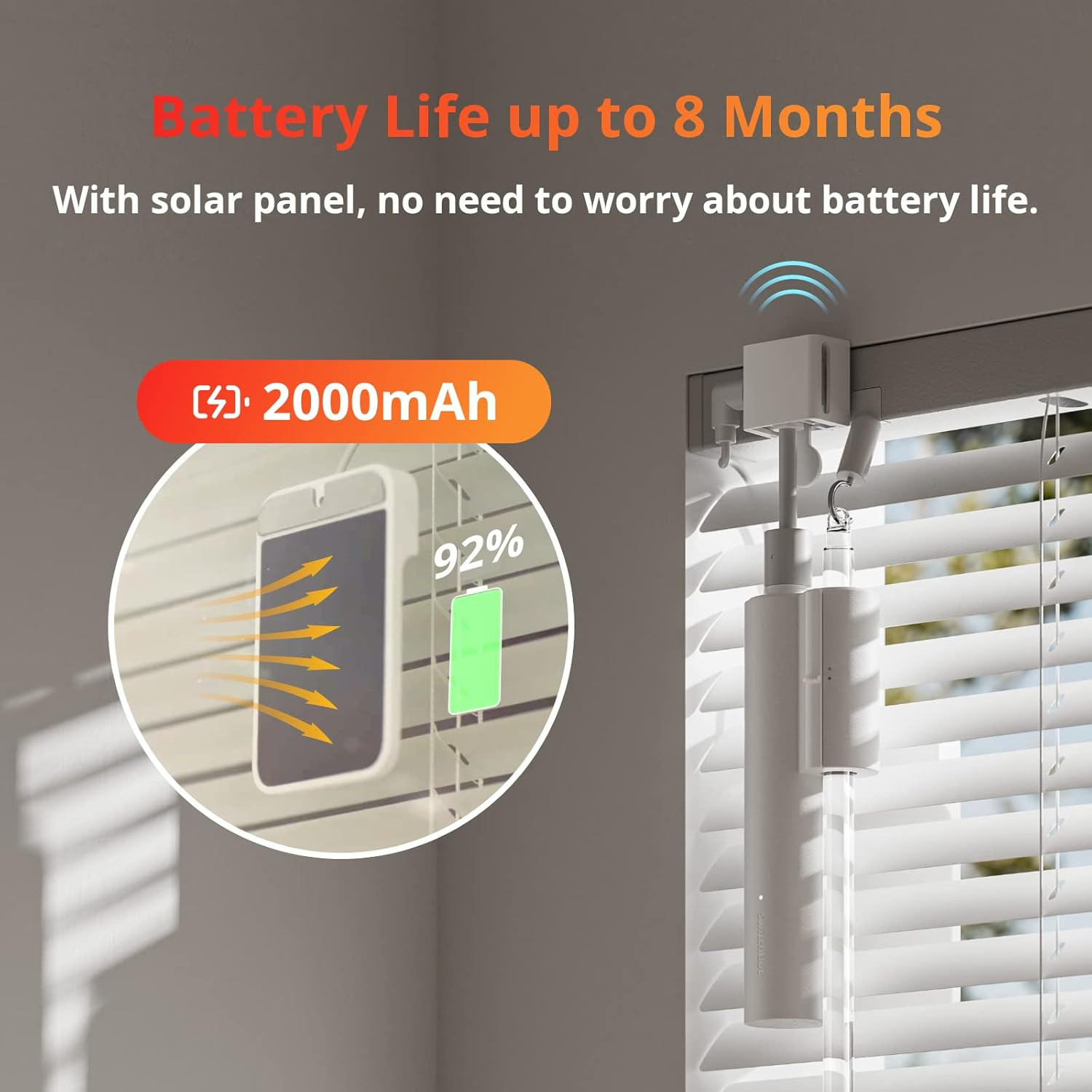 Blind Tilt Motorized Blinds – Smart Electric Blinds with Bluetooth Remote Contro