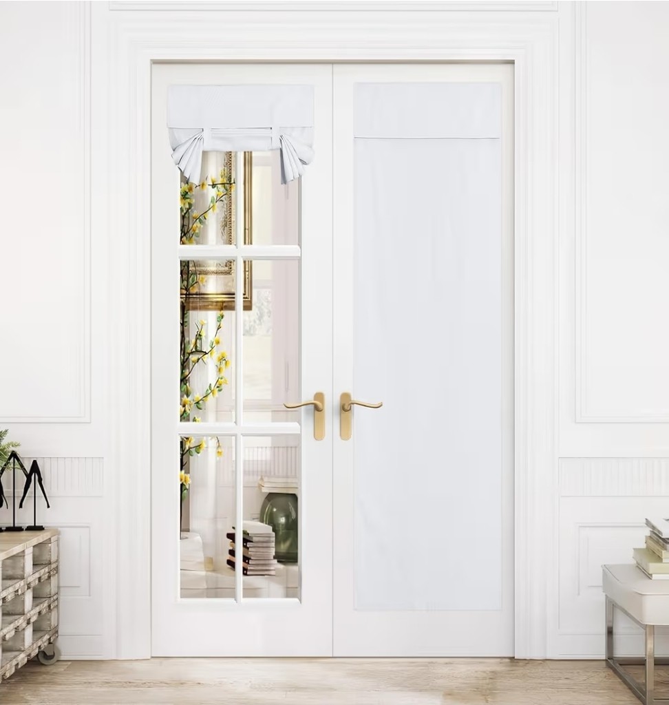 Nicetown Door Window Curtains – Entry Way French Door Thermal Insulated 26 x 72″