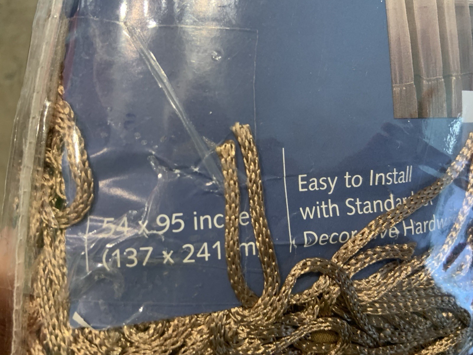 Mainstays Semi-sheer Curtain Panello 95” Panels Lot Of 3 Open Package New