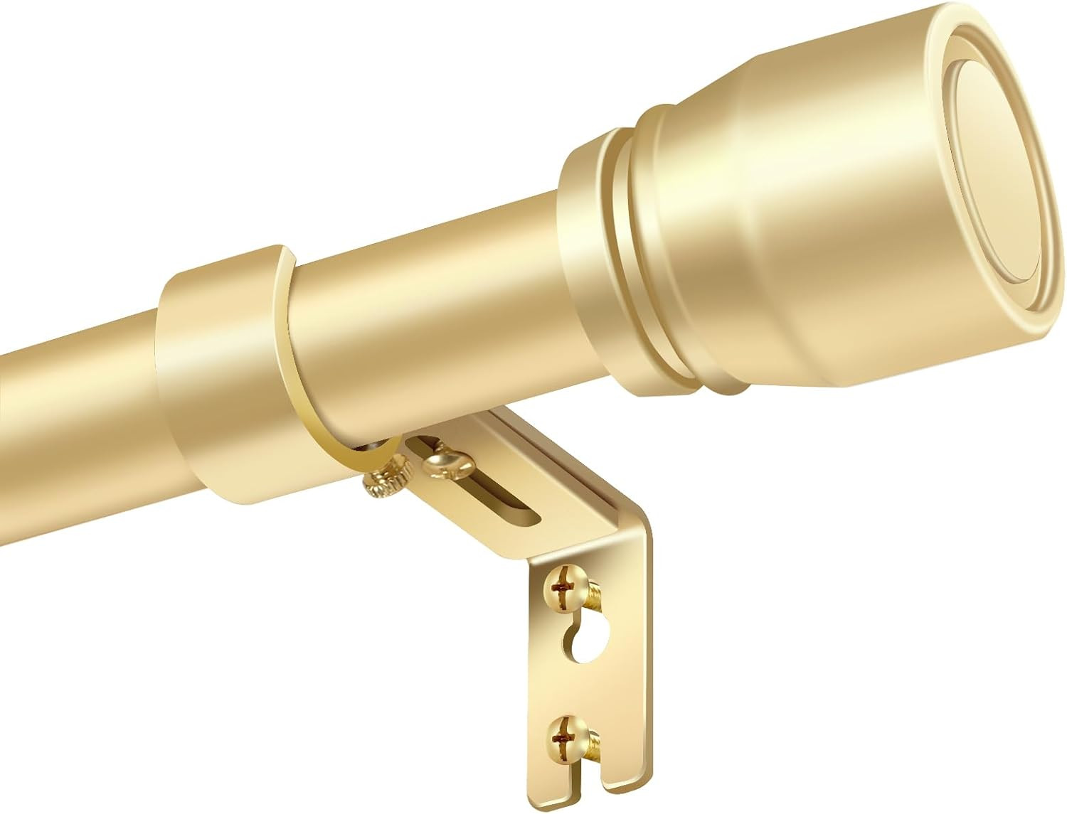 1” Diameter Curtain Rods Itself Is 30 to 60 Inch 1 Pack Fit 30-54 Inch Window wi