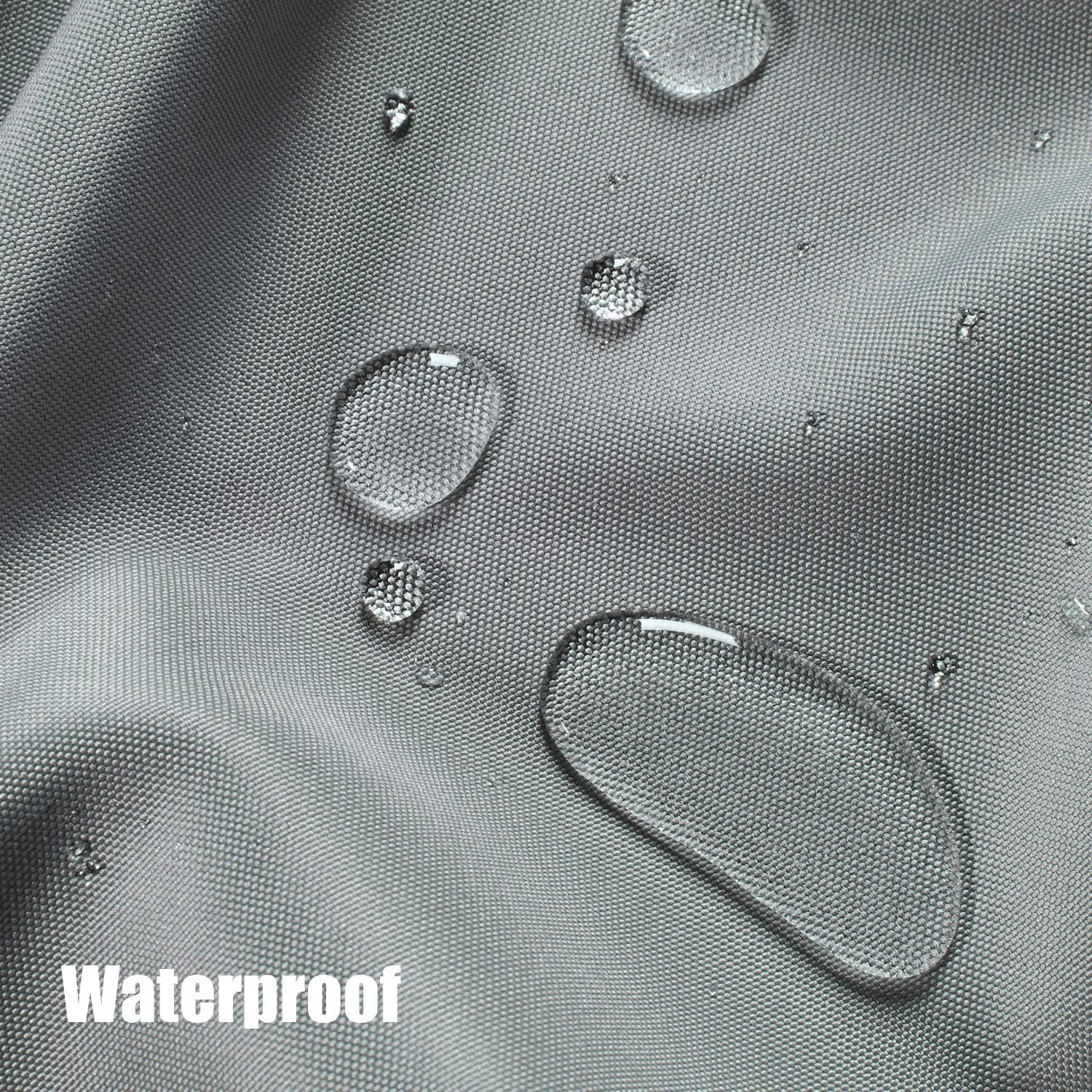 BONZER Waterproof Outdoor Curtains for Patio Porch Pergola Cabana Light Filterin