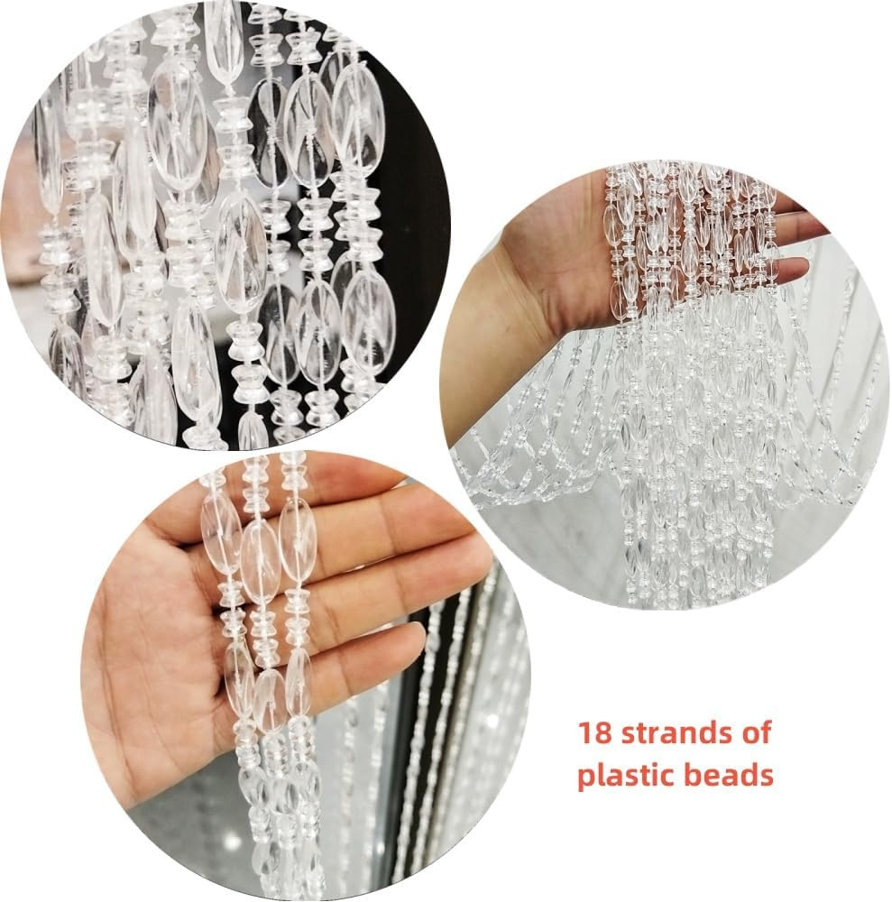 Beaded Curtain Doorways Acrylic Hanging Door Beads String Curtains Tassel Room D