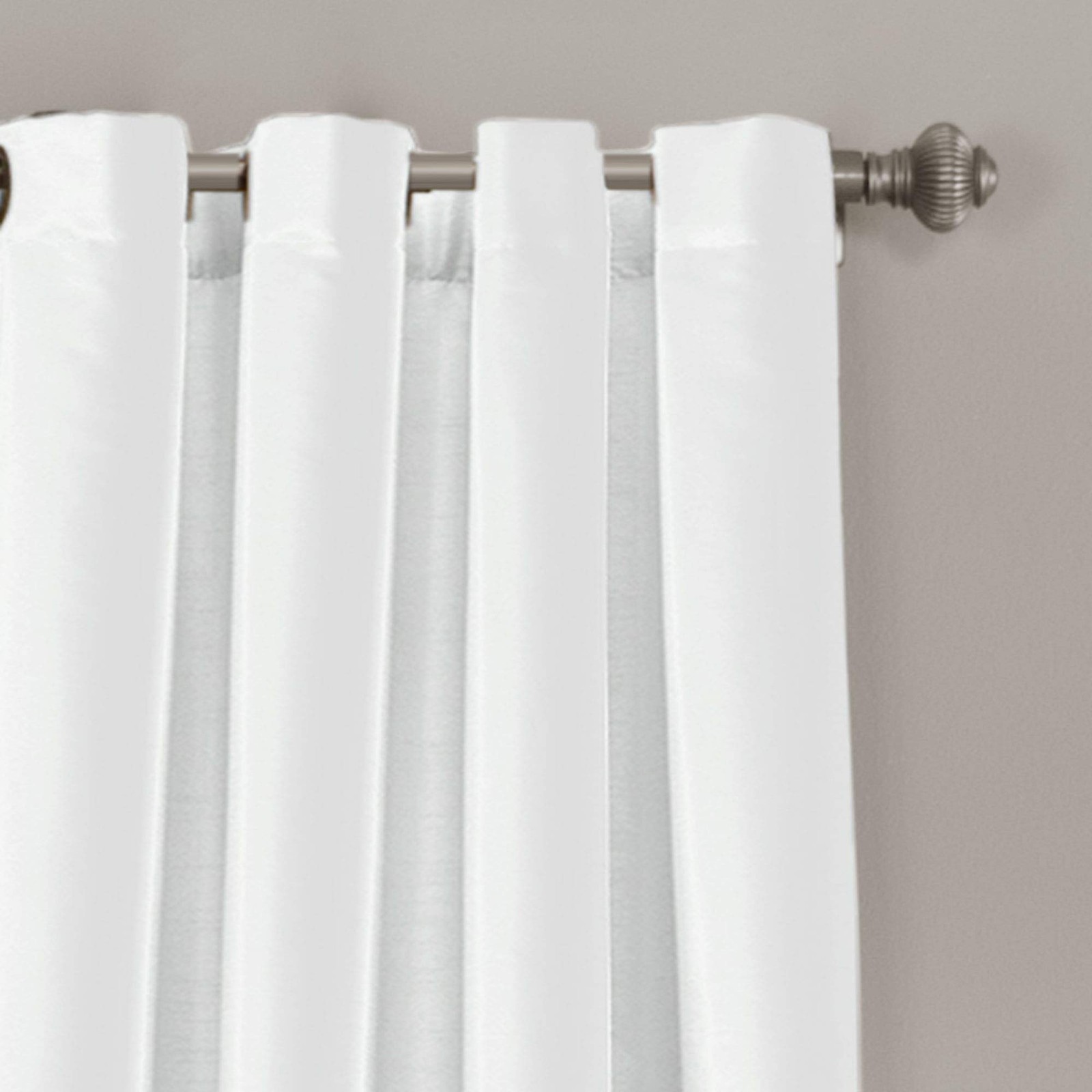 Lush Decor Prima Light Filtering Window Curtain Panels Pair 54 W X 108 L Black