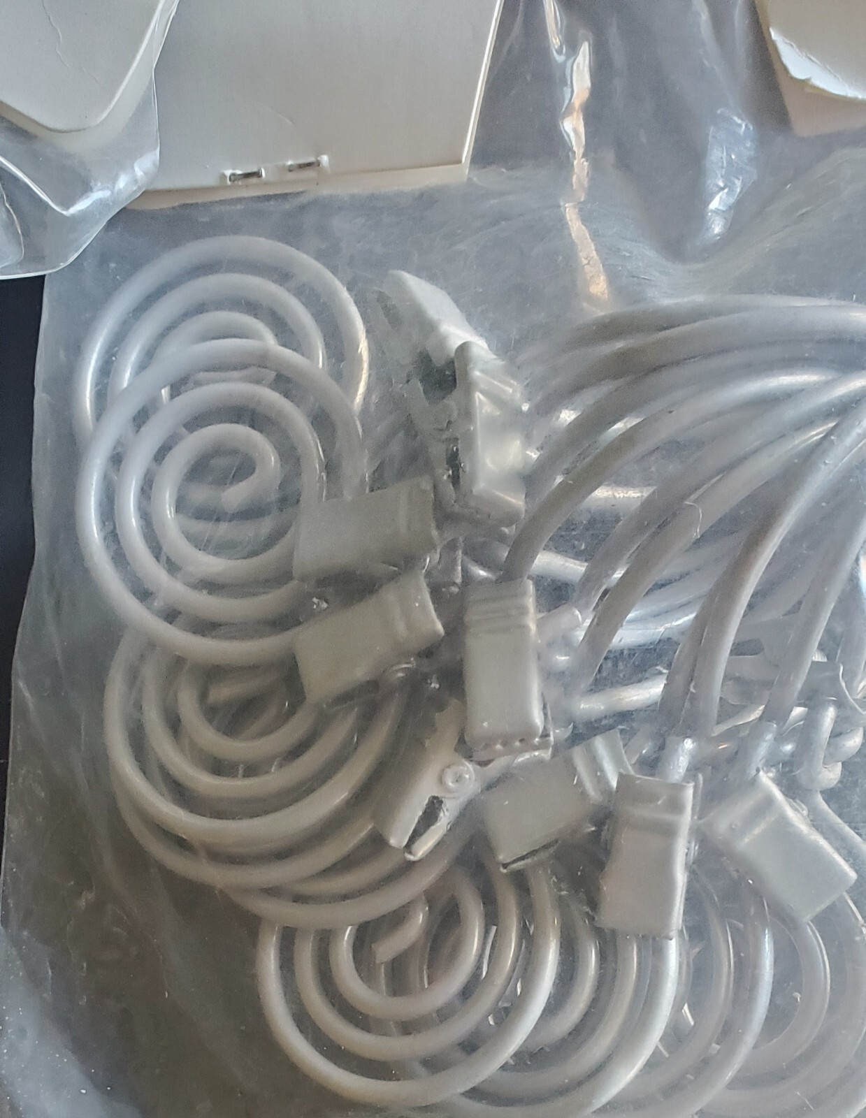 Factory Sealed – IKEA BELLA Curtain Hooks – Silver/Grey – Set of 10 x 2