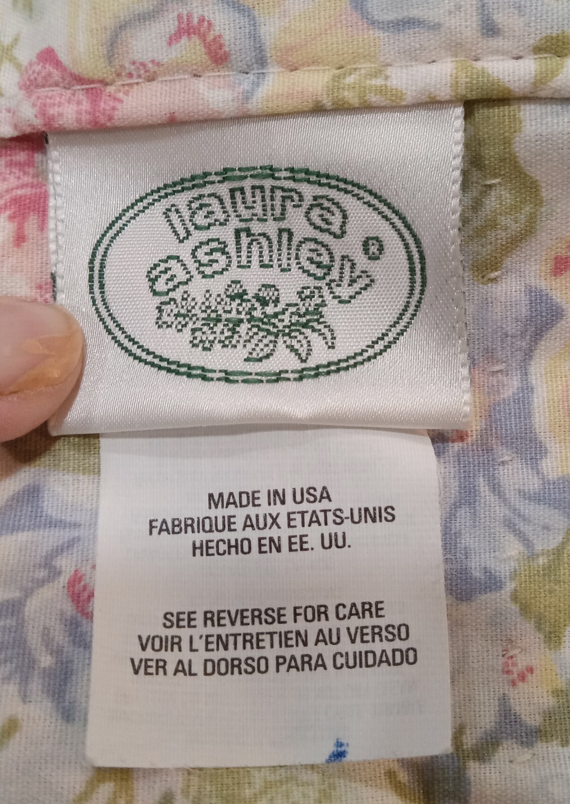 Vtg Laura Ashley Sycamore Quartet Pattern Blouson Gathered 18″x84″ Valance Panel