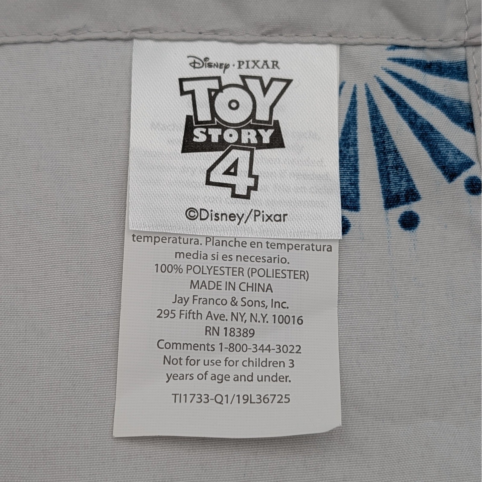 Toy Story 4 Glow in the Dark Curtain Panels Disney Pixar Kids Window Set 41×63