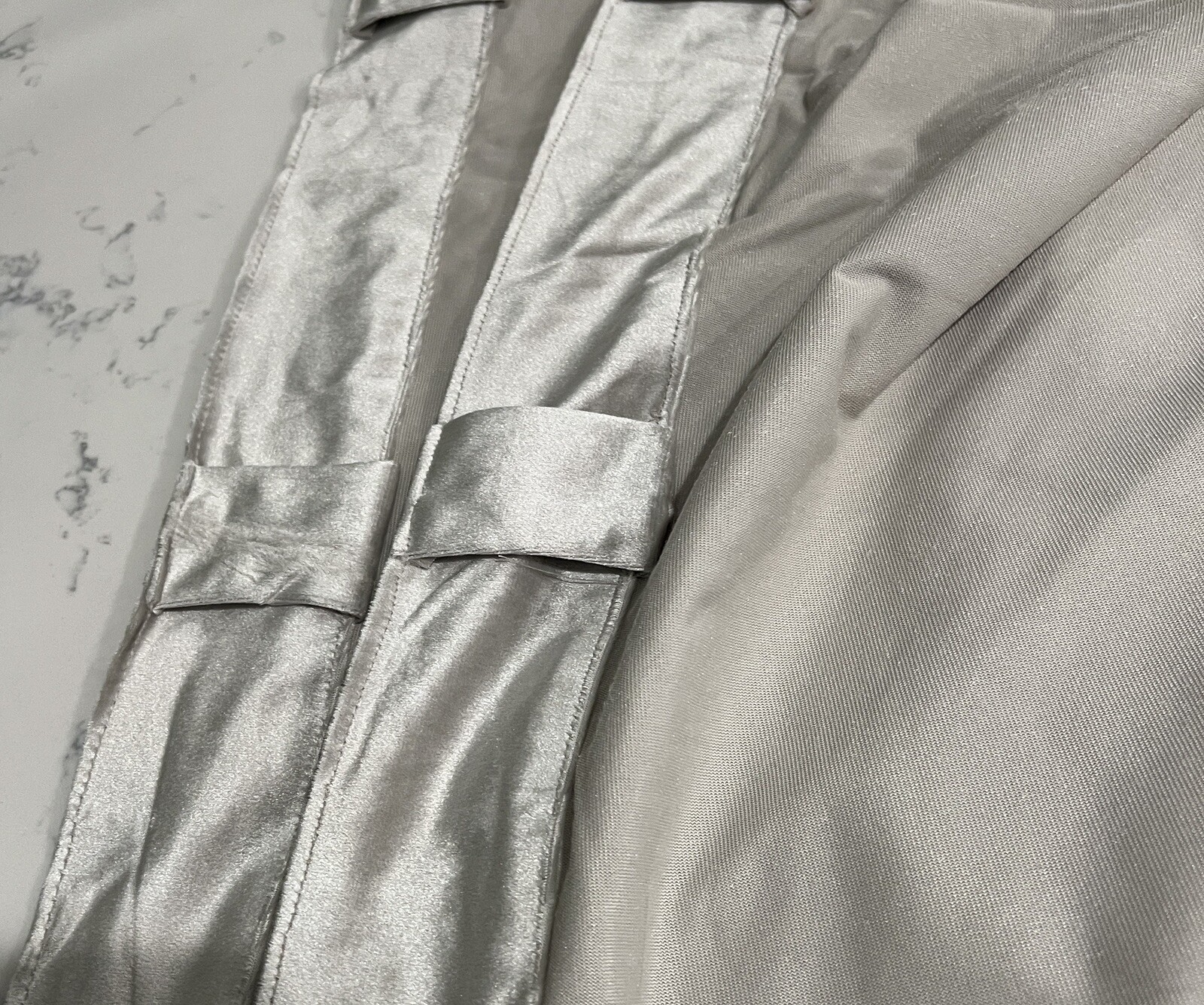 Serenity Velvet Silver Gray Panel Curtains 38×96 Set Of Two NTW Hidden Tab Top