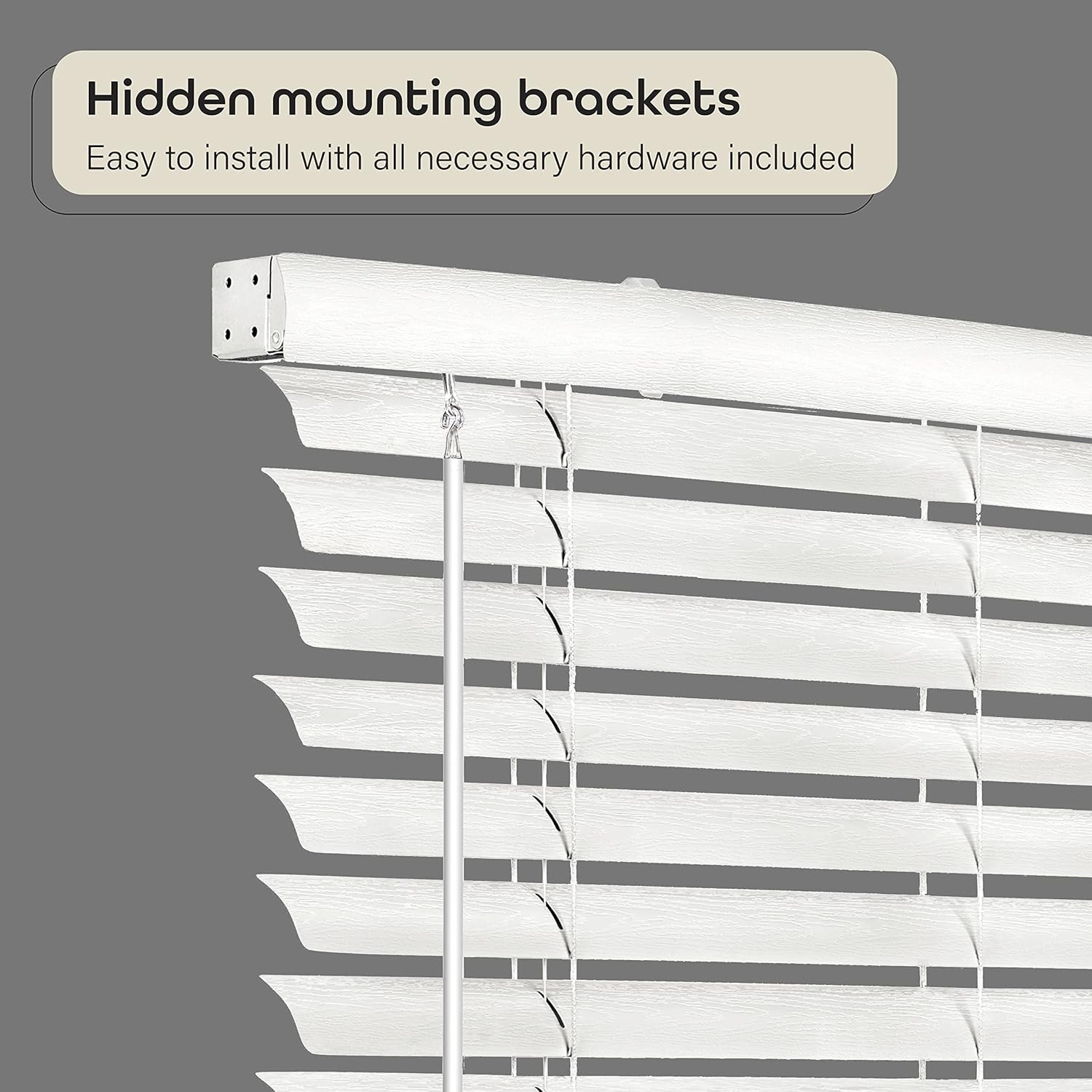 Cordless Room Darkening Venetian Blind – 27 Inch Width, 64 27W x 64H, White