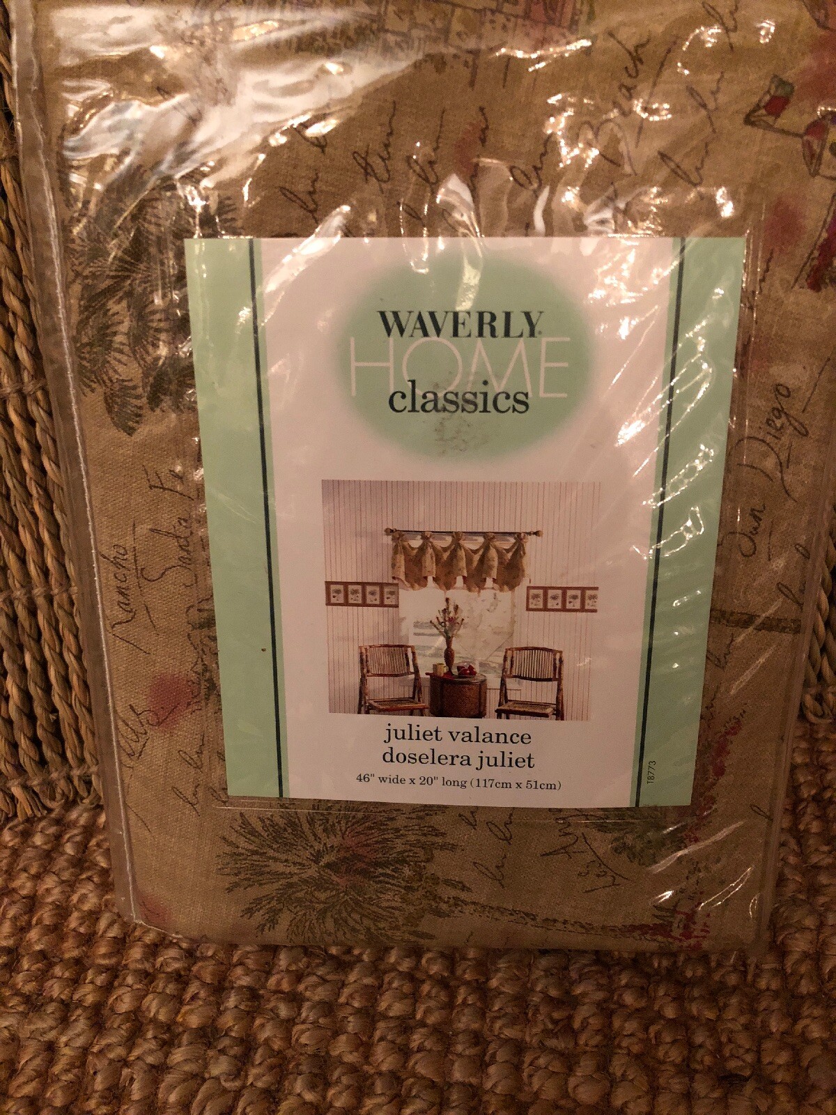 Waverly Home Classics Juliet Valance 46’ Wide X 20’ Long. Sunset Blvd Design.