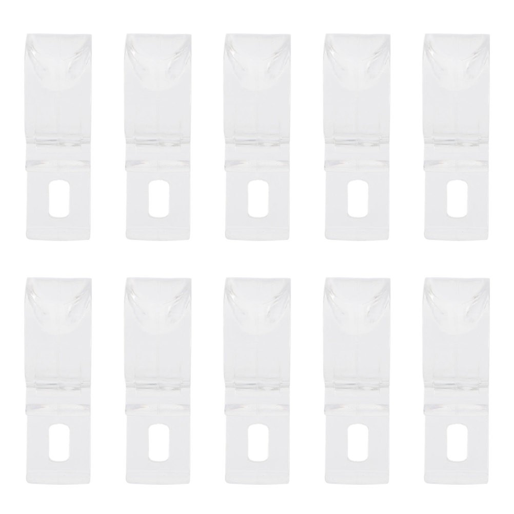 10Pcs Flexible Pom Roller Blind Clips Clear Curtain Hooks for Child Safety