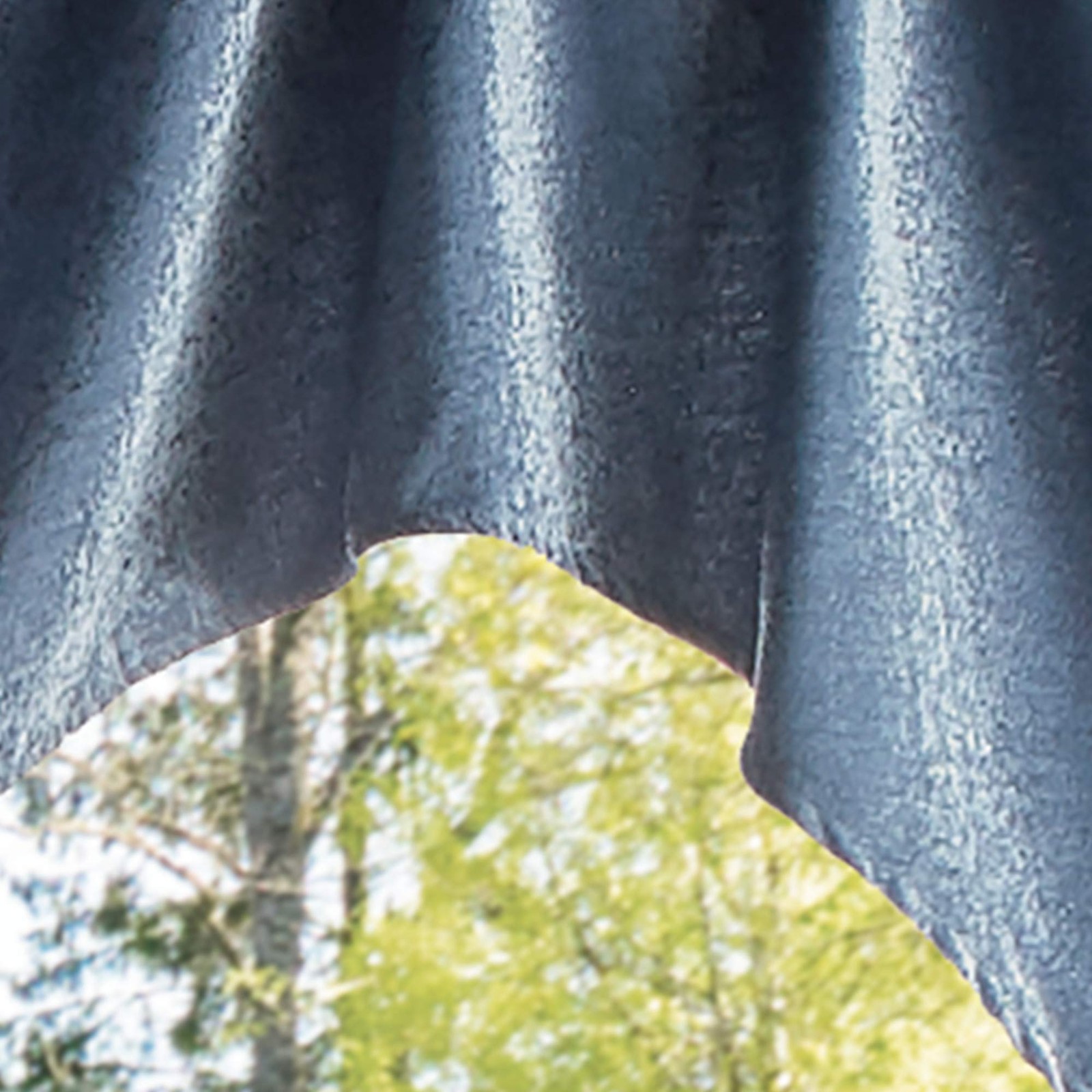 Naples Chenille Solid Window Curtain Valance, Navy