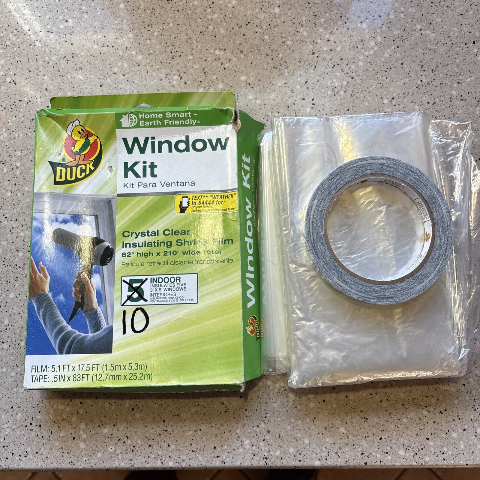 Duck Brand Window Insulation Kit – Winter Seal Kit Fits up to 10 Windows –