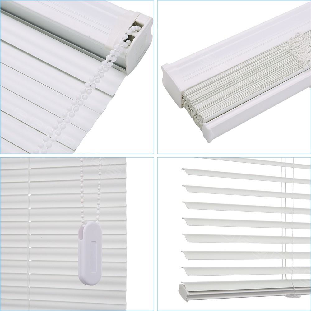 CUSTOM CUT Corded Mini Blind Window Blinds 1” Vinyl Horizontal Blinds-3colors
