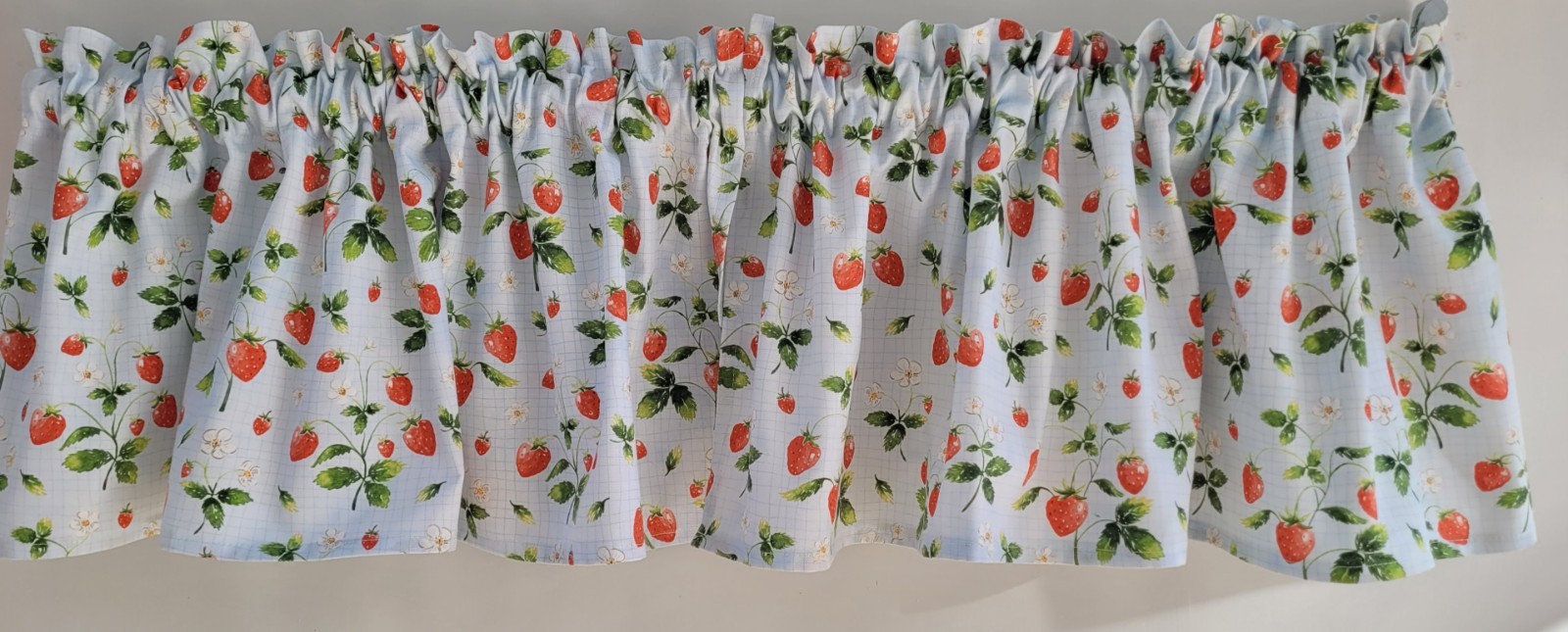 Strawberry Kitchen Valance Curtain
