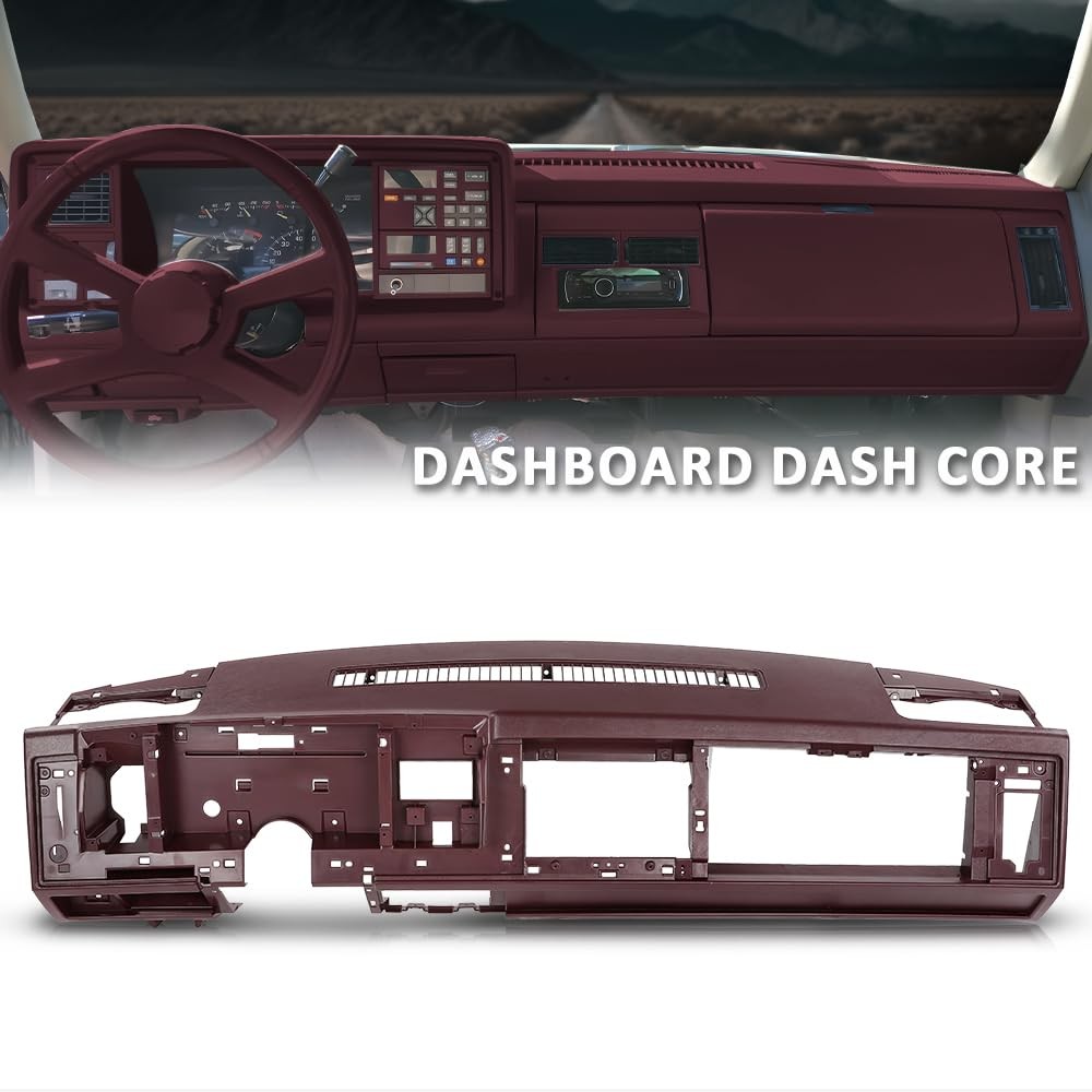 Red ABS Dash Dashboard Core for 1988-1994 Chevy GMC Truck Blazer Yukon Suburban