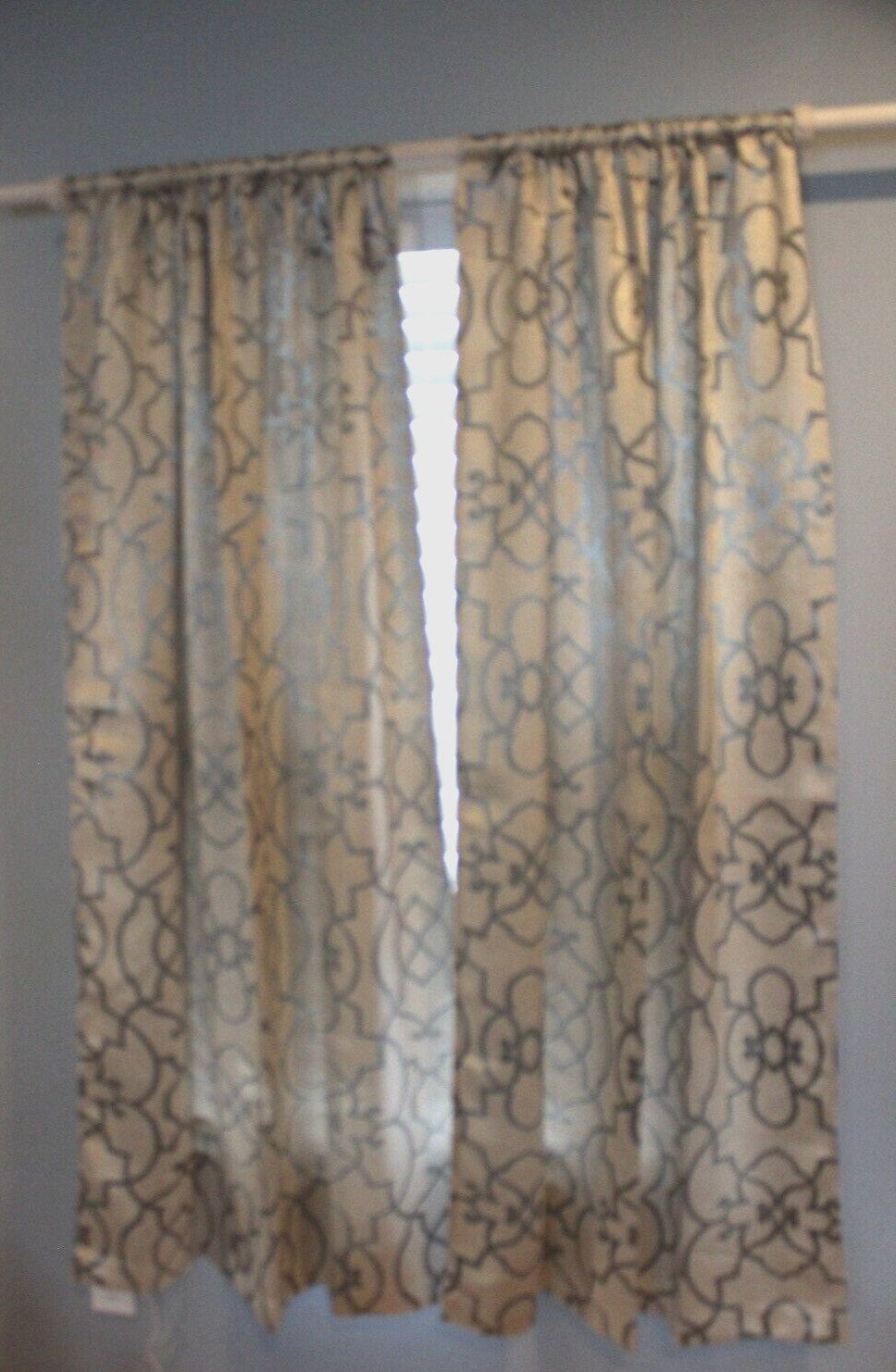 Elegant Silky 2 Panel Curtain Set 36″W × 64″L Rod Pocket