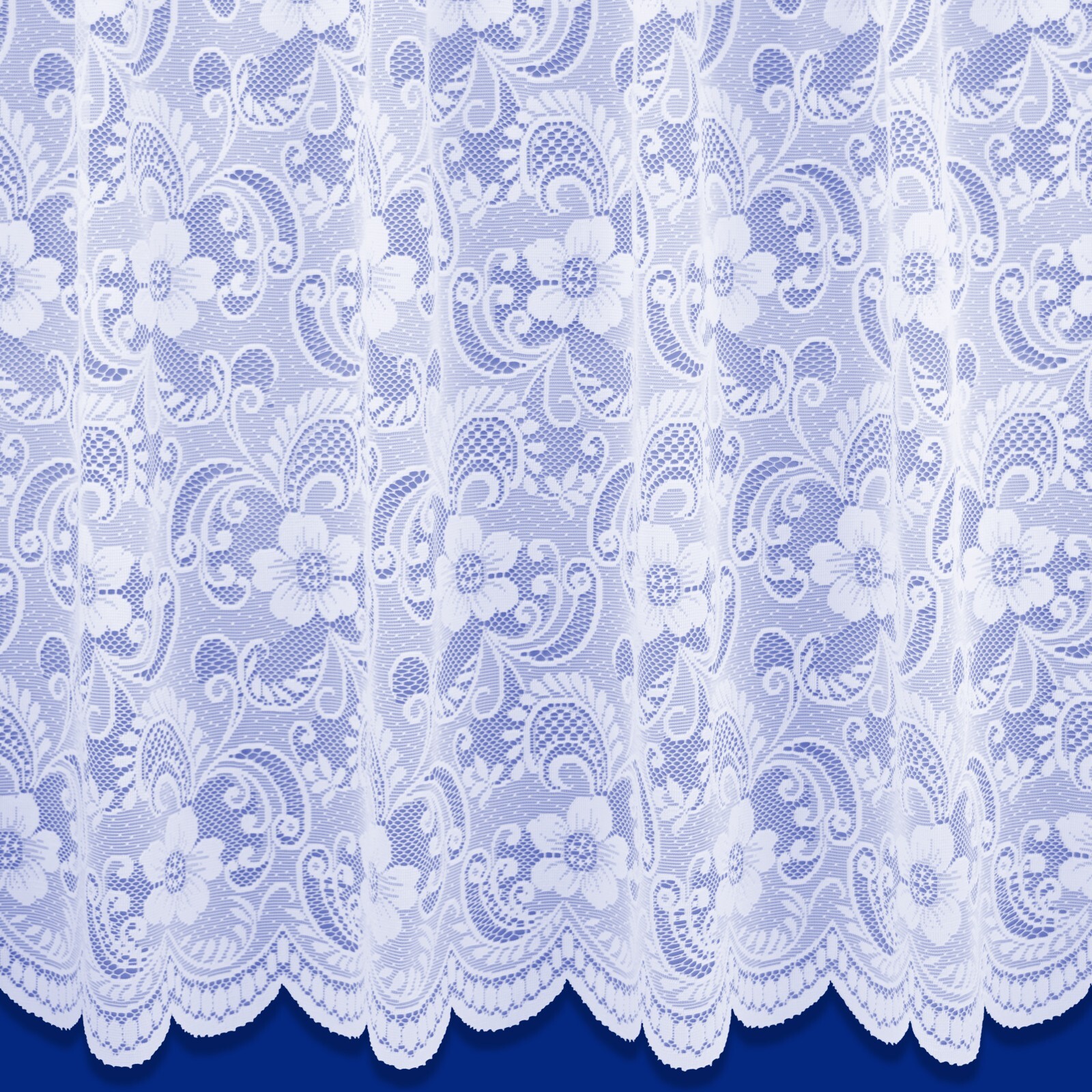 Net Window Net Curtains White Lace Slot Top Heading – Sold By The Metre