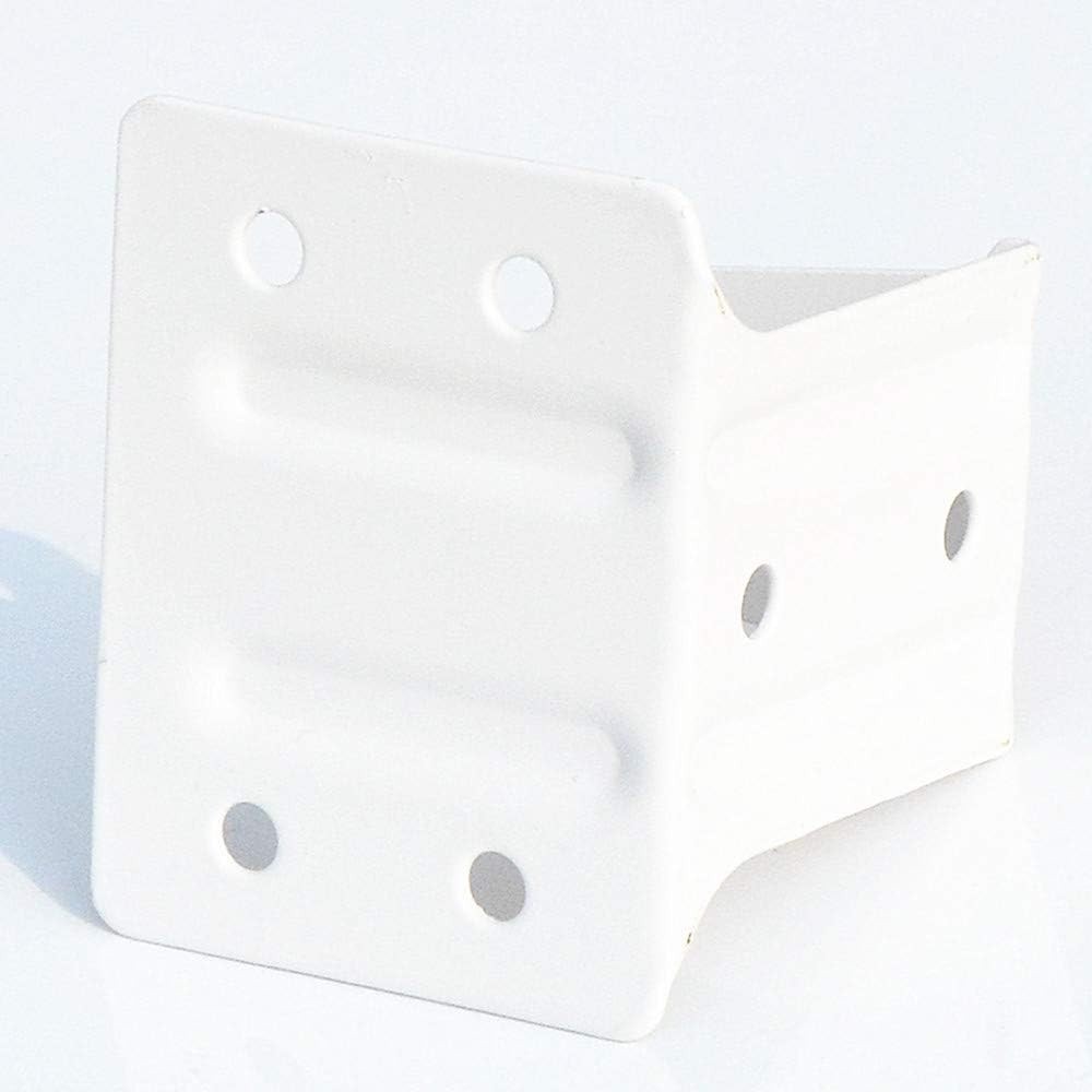 2-Pack White Alloy Steel Center Support Brackets for Low Profile Blinds