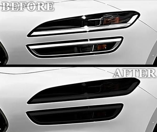 Precut for Genesis G70 2022-2025 Full Headlight Taillight Full Kit Dark Smoke