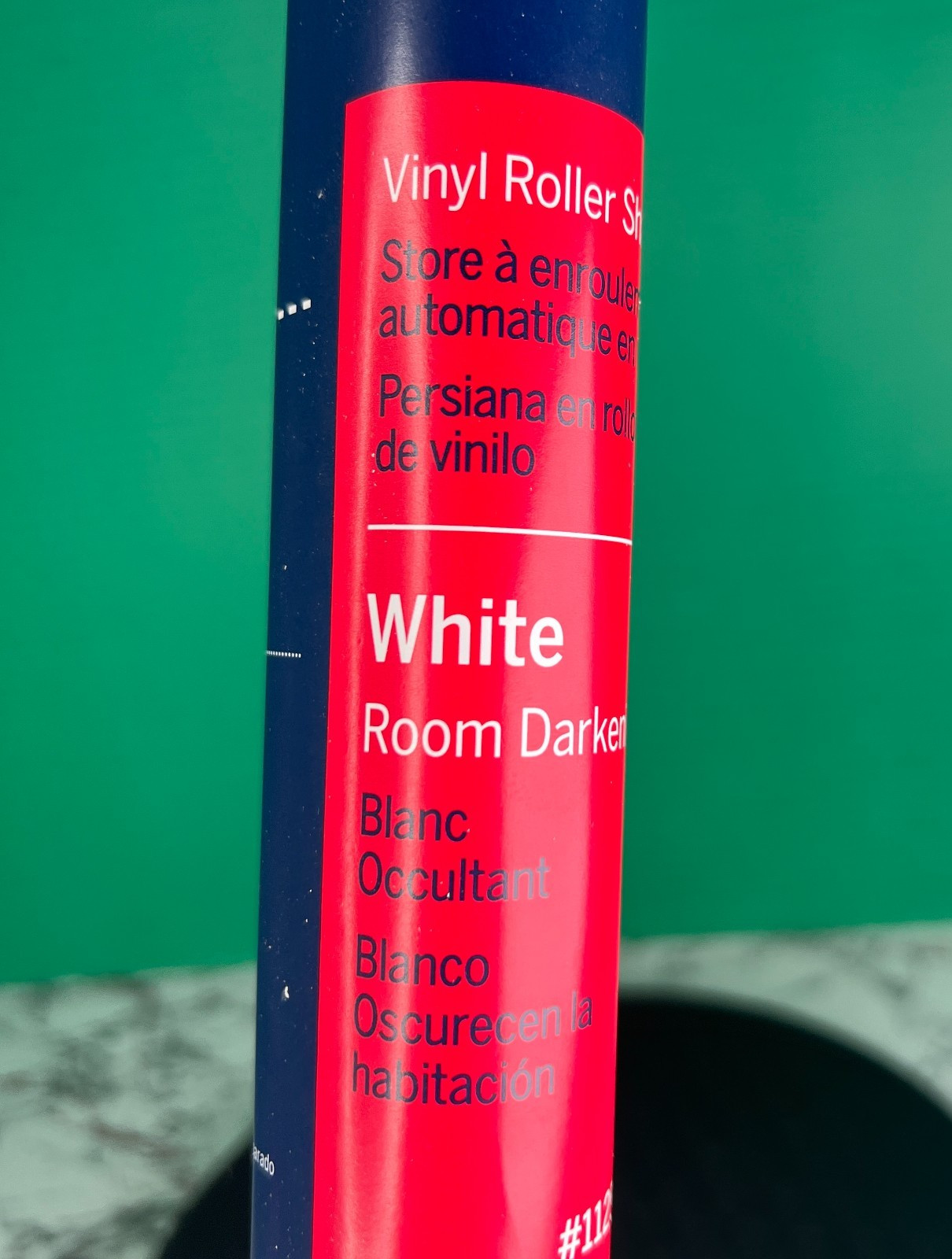 Levolor Trim+Go White Room Darkening Vinyl Roller Shade 37 x 78 New