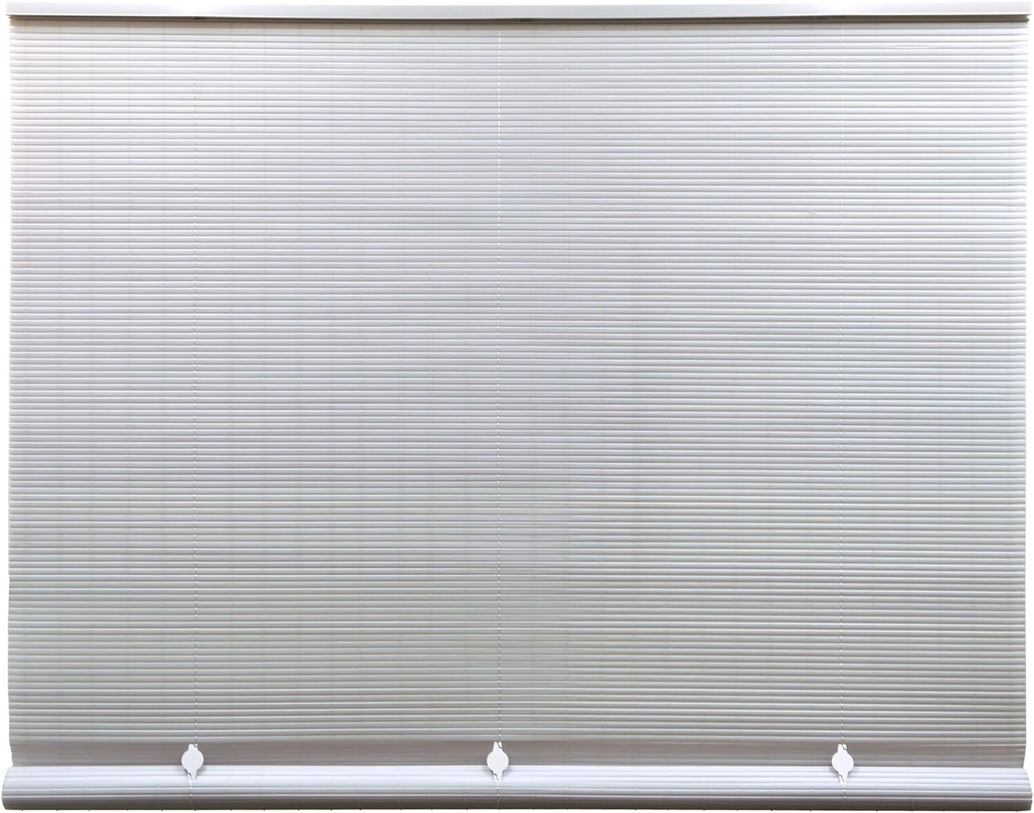 Cordless Roll Up Sun Shade PVC Bamboo Blinds Outdoor Home Patio Porch 36 X 72 In