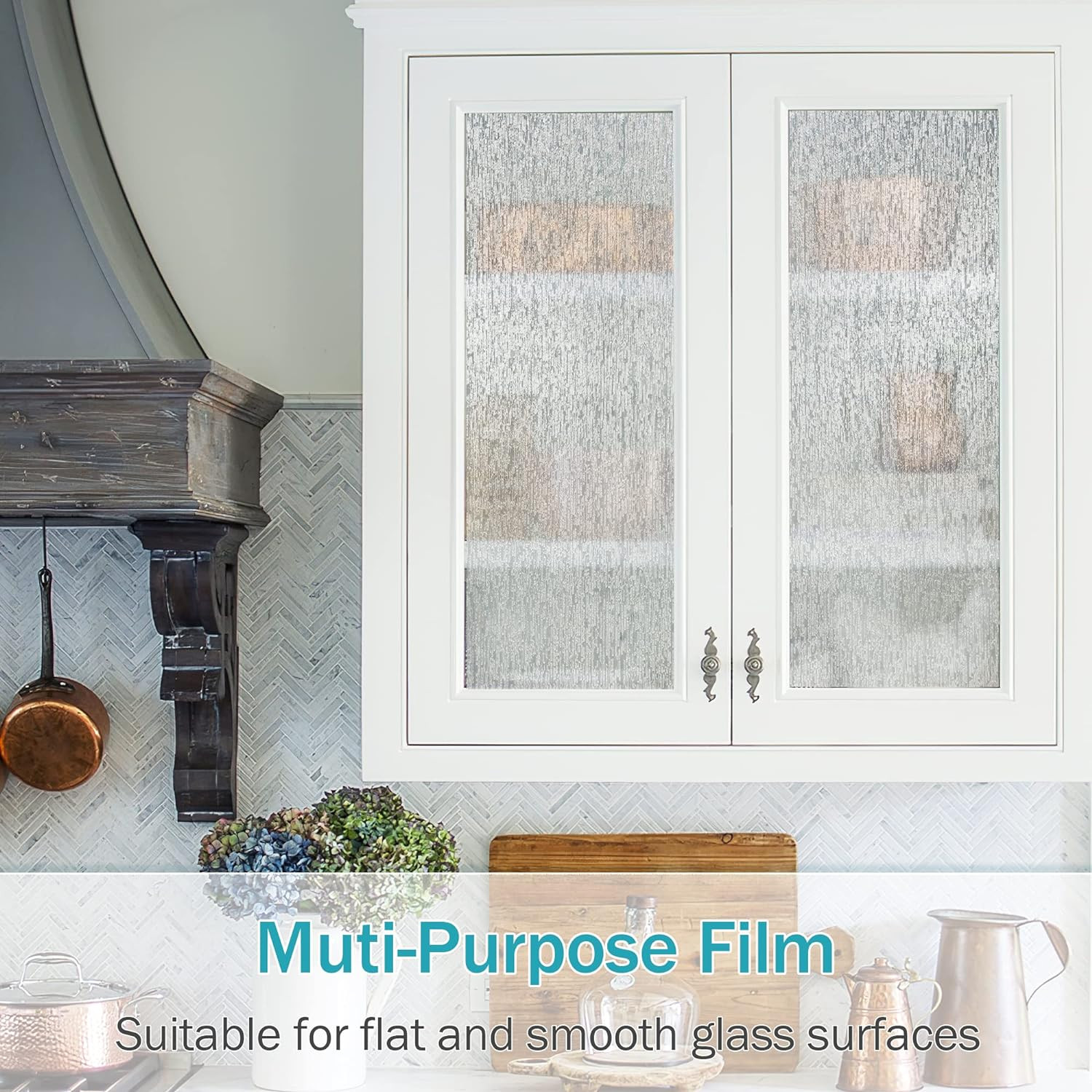 Rain Glass Window Film Privacy Static Window Clings Decorative Glass Sticker for