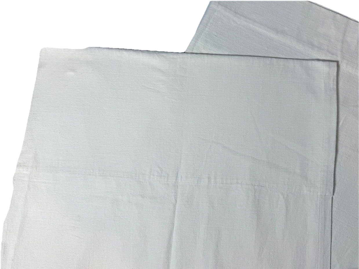 Pottery Barn Curtain Panel 1 Single Drape 84″ Long Off-White Ivory Cotton Rod