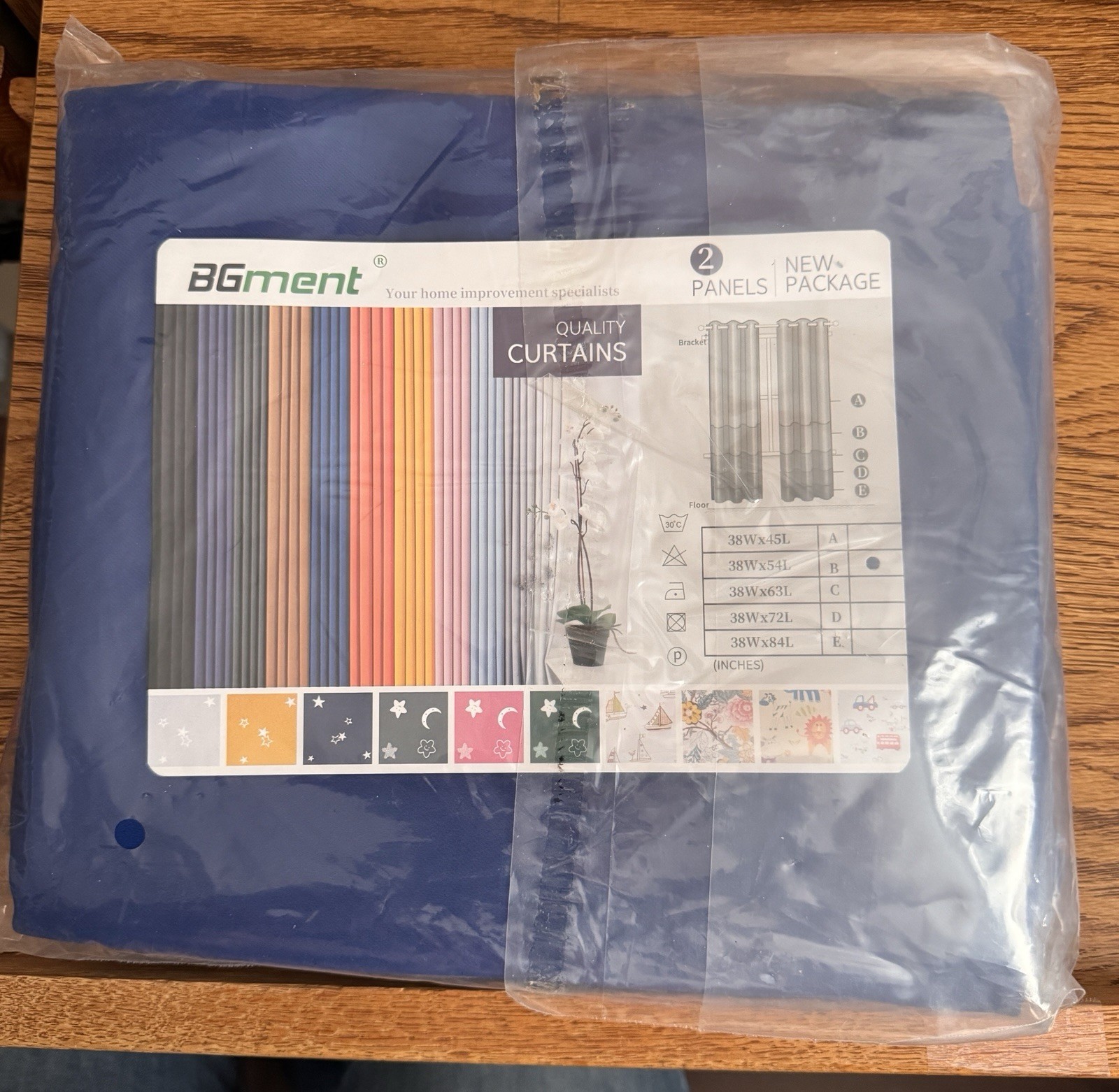 BGment Rod Pocket and Back Tab Blackout Blue Curtains – Thermal Insulated