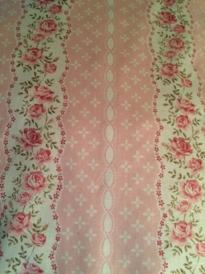Handmade Light Pink Shabby Chic Valance, 41 X 15 INCHES