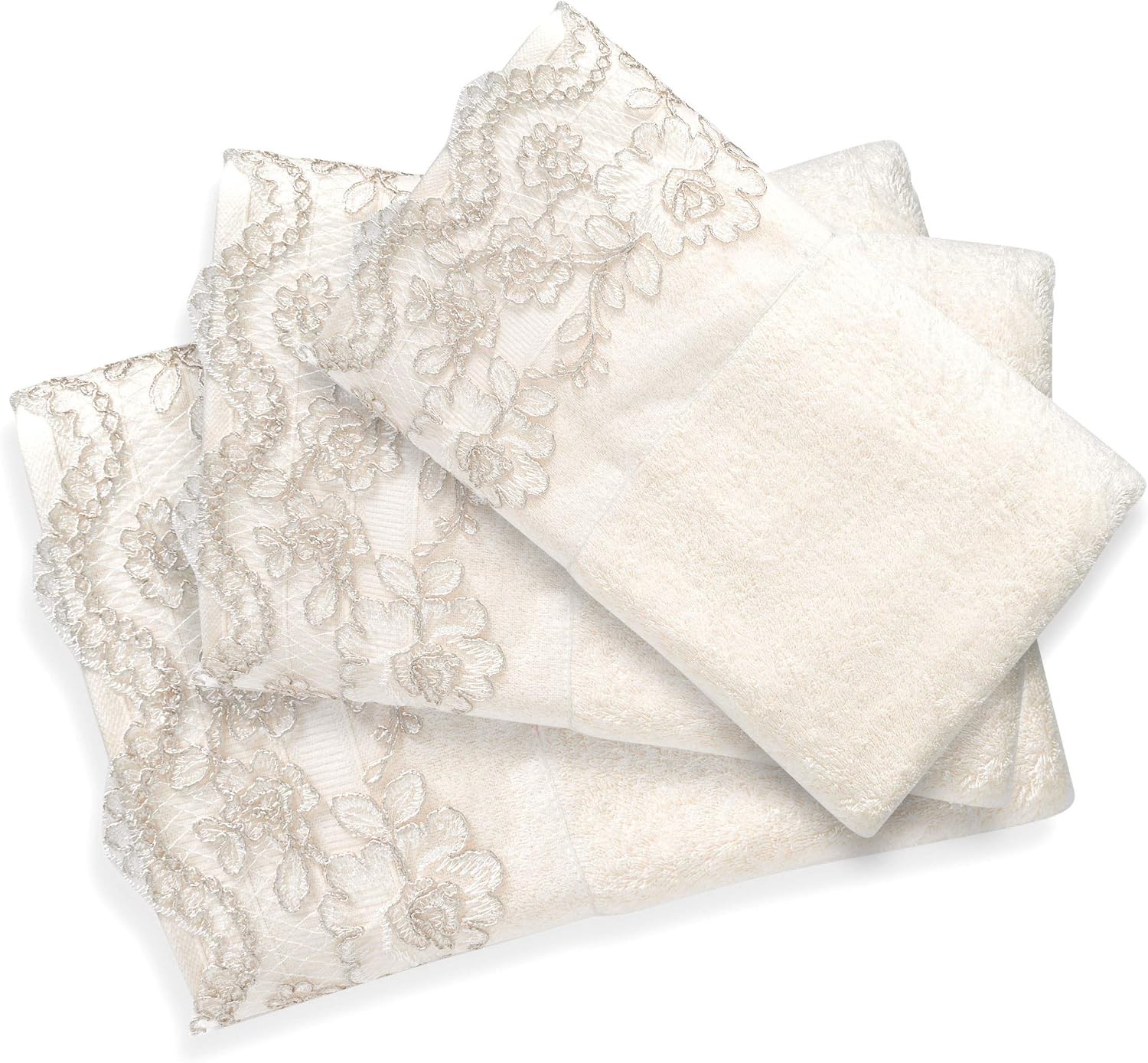 Rose Vine Window Curtain Beige-Taupe 54.00″ x 36.00