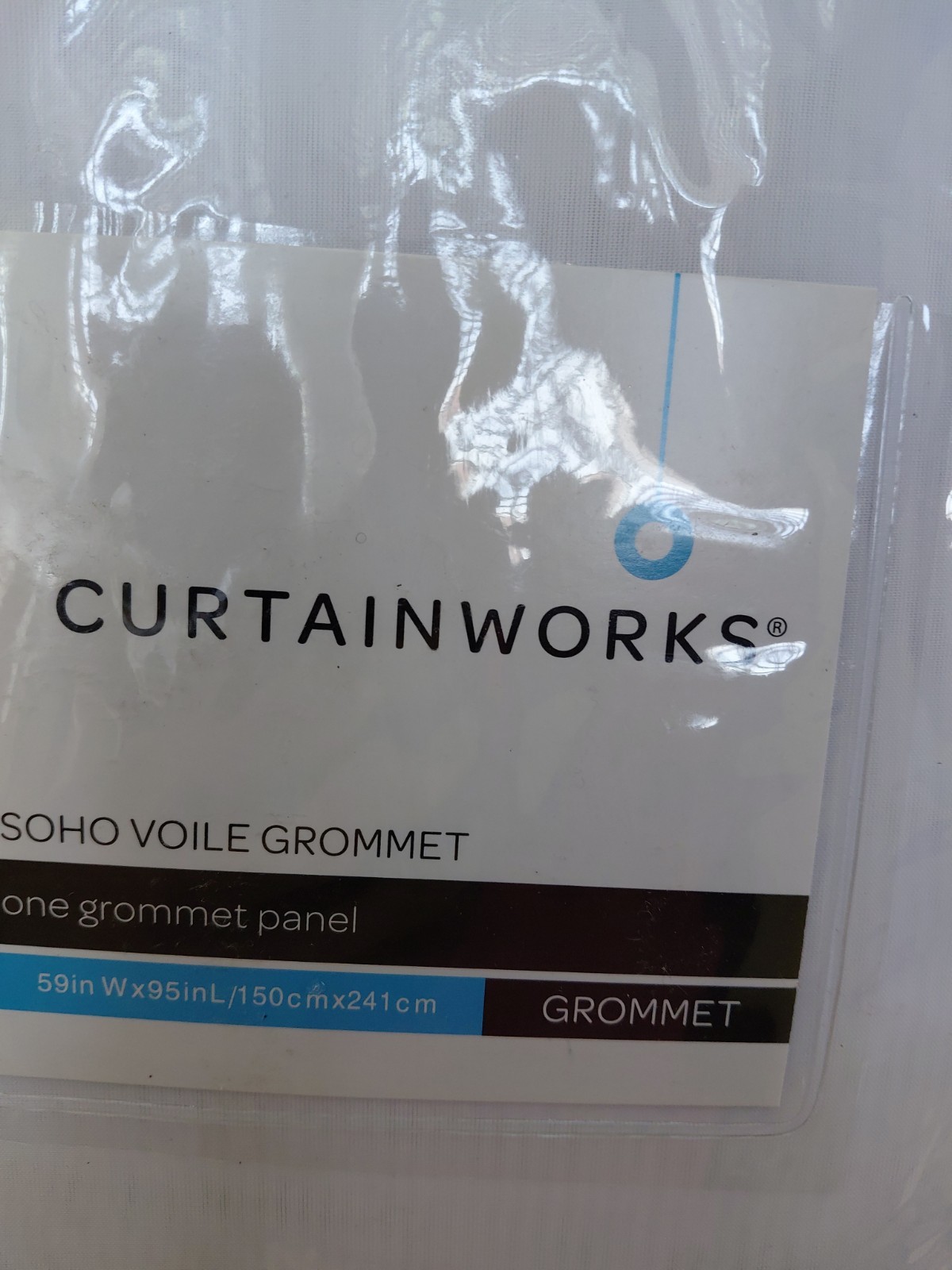 Curtainworks Soho Voile Grommet Panel Curtain White 59in x 95in