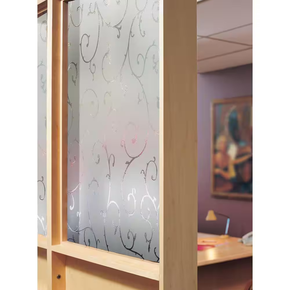 Etched Lace 24 In. X 36 In. Window Film