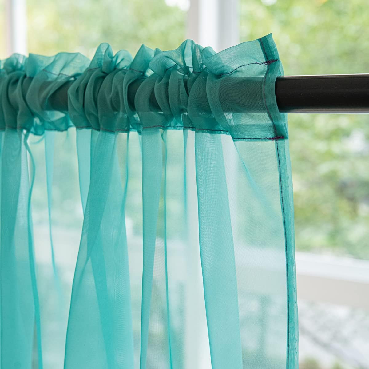 Windows Gradient Color Sheer Curtains 84 Inches Length 2 Panels Sheer Curtain Pa